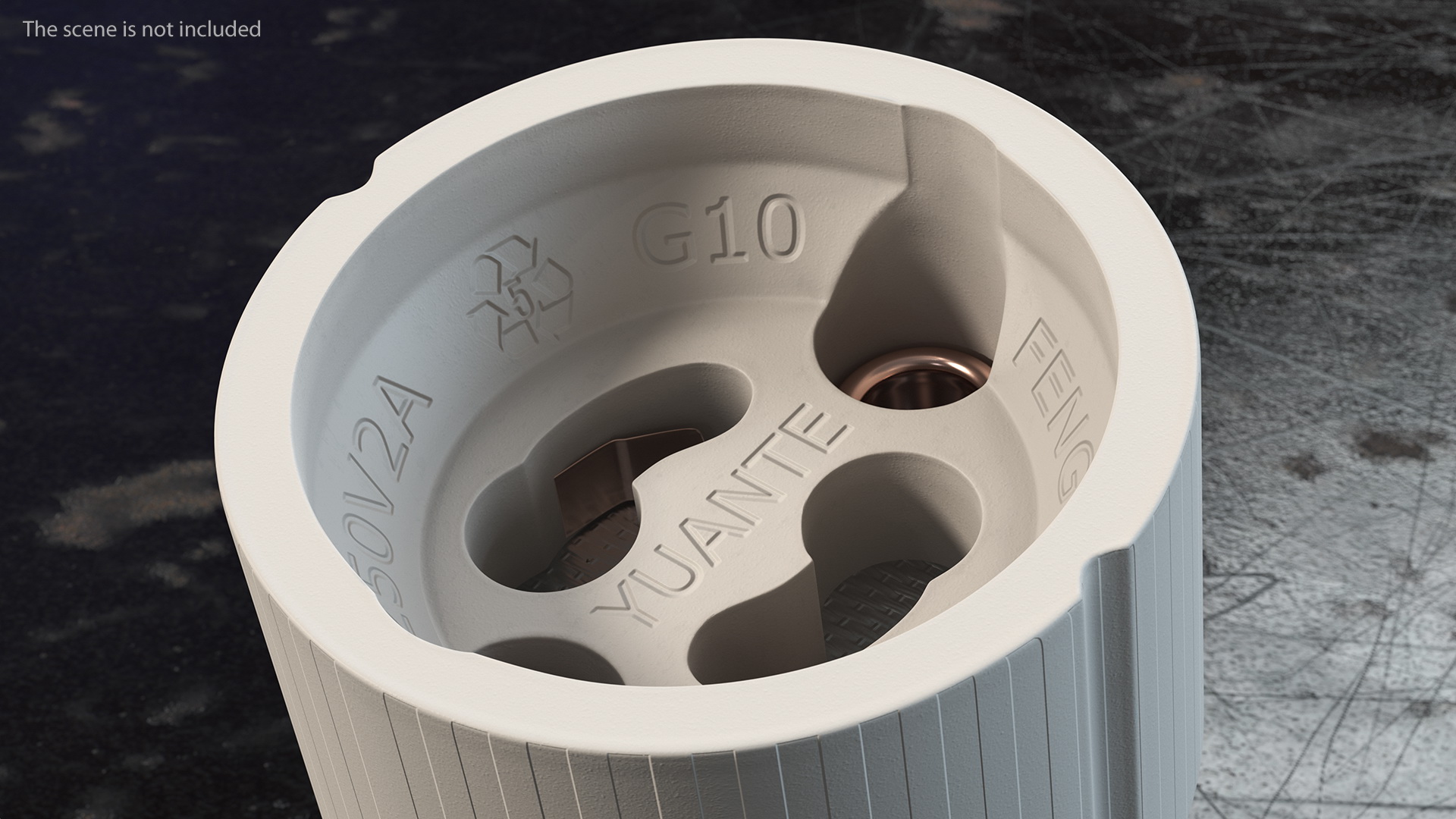 3D GU10 Lamp Holder Socket model