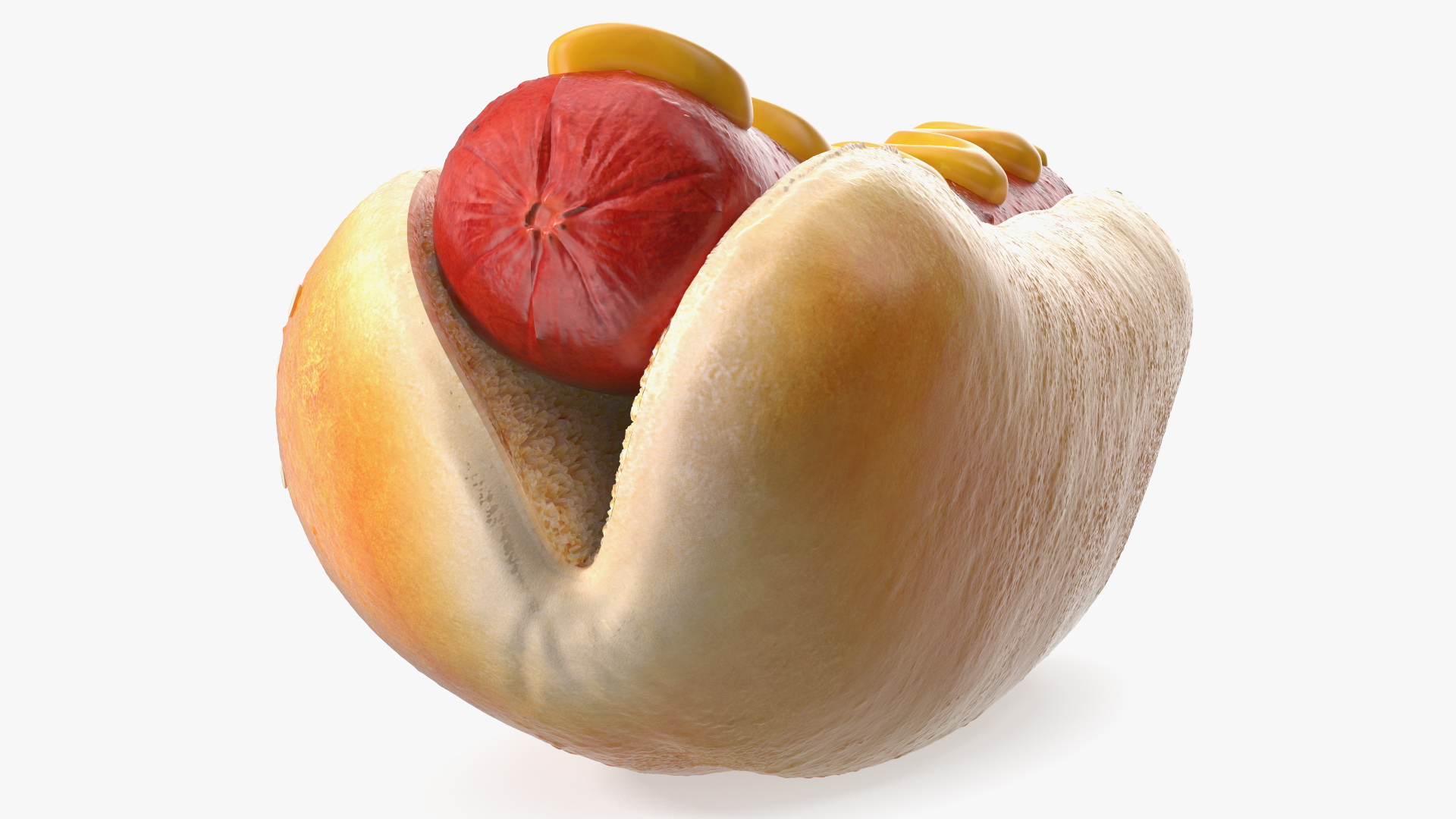 3D model Hot Dog with Mustard