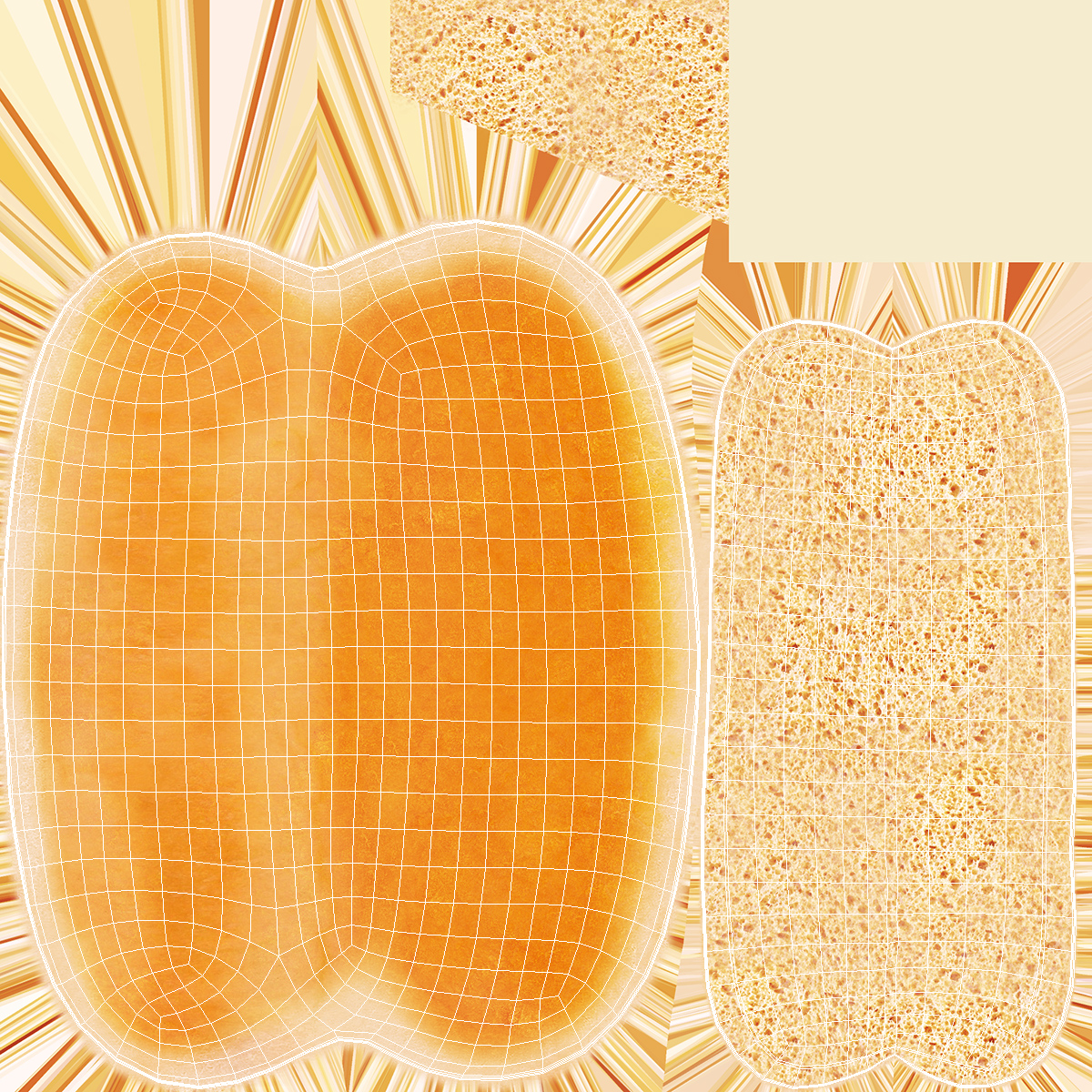3D model Hot Dog with Mustard