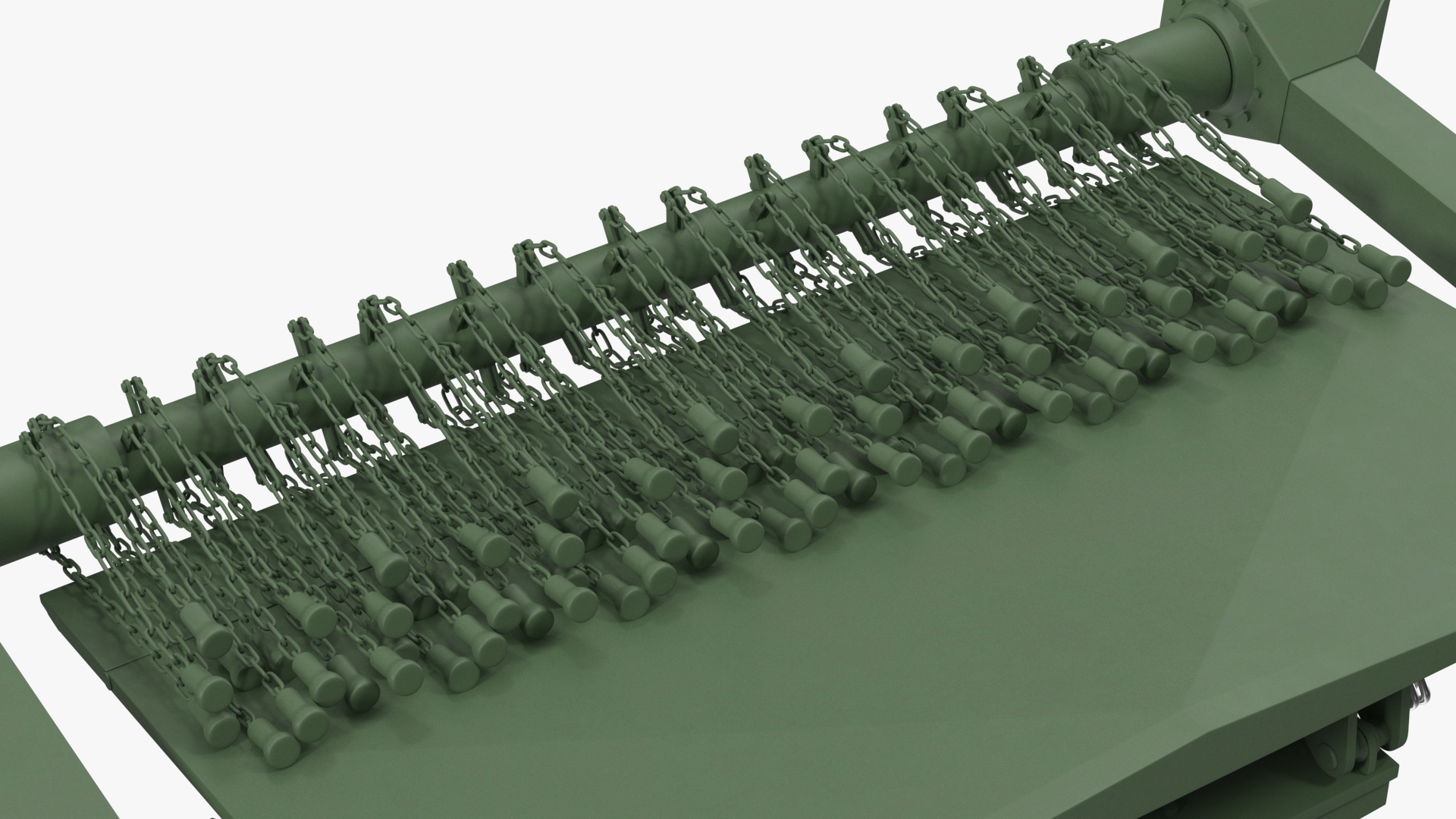 3D model Mine Sweeper Vehicle Hydrema 910 Khaki Rigged
