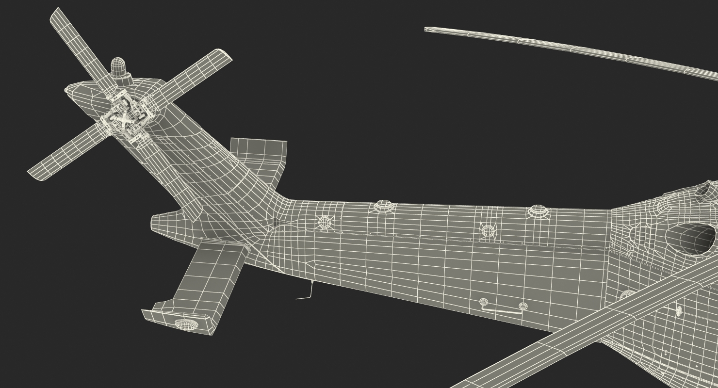 3D model Medium Lift Helicopter AgustaWestland AW189 Rigged