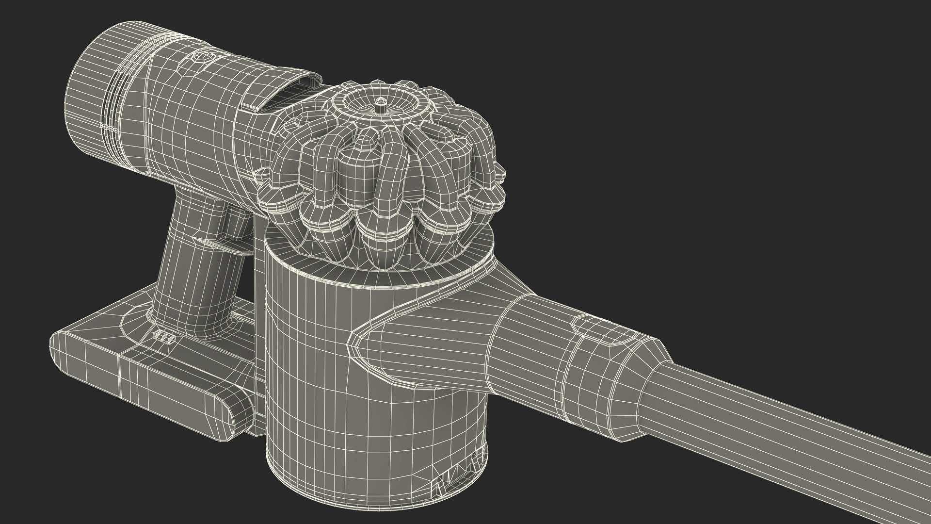 Dyson V8 in Lying Pose 3D