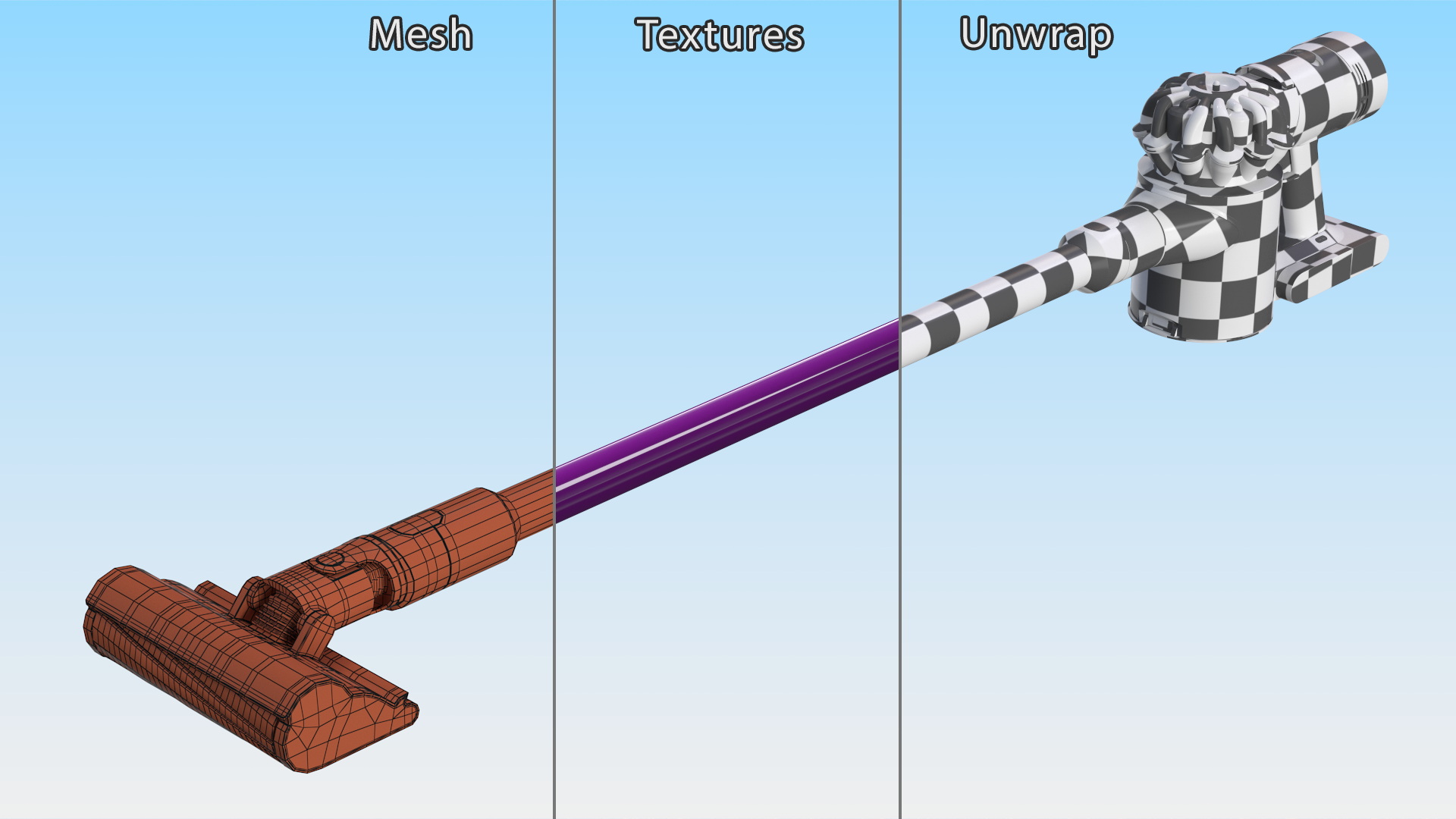 Dyson V8 in Lying Pose 3D