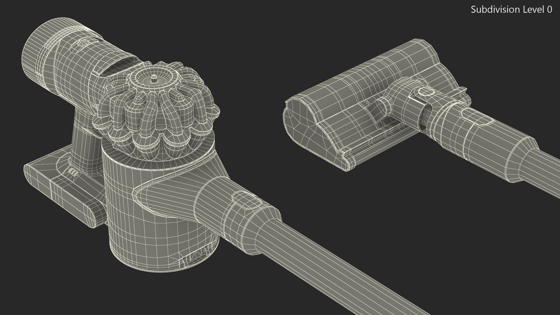 Dyson V8 in Lying Pose 3D