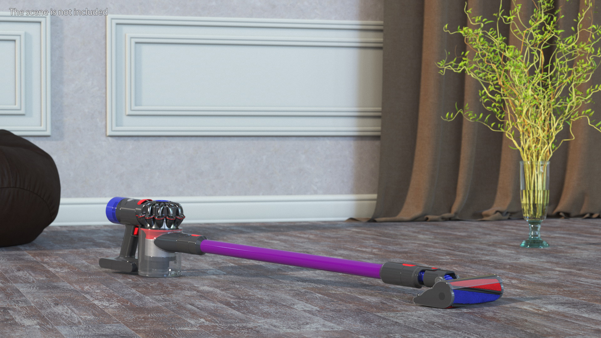 Dyson V8 in Lying Pose 3D
