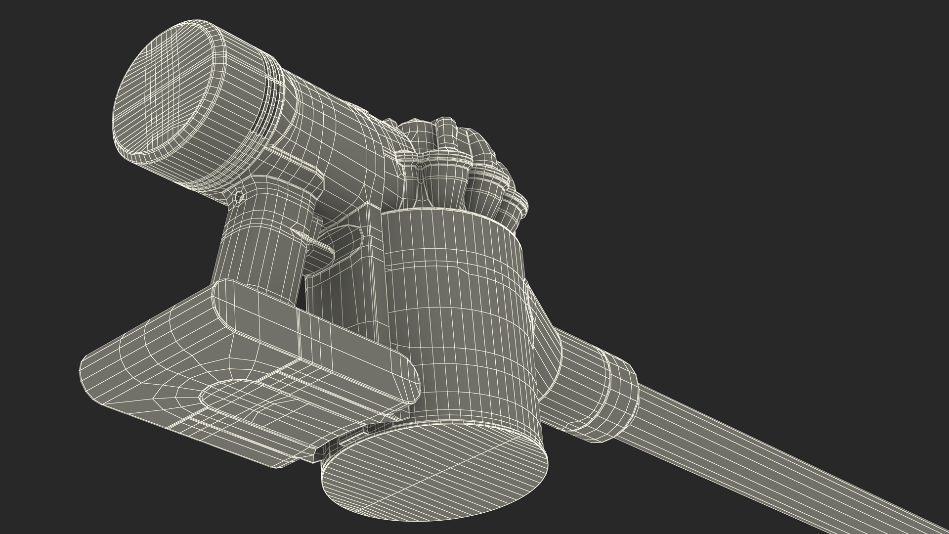 Dyson V8 in Lying Pose 3D