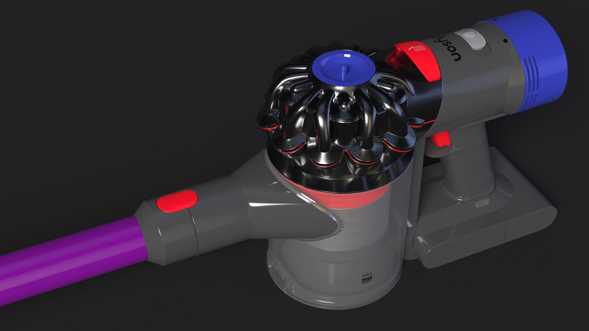 Dyson V8 in Lying Pose 3D
