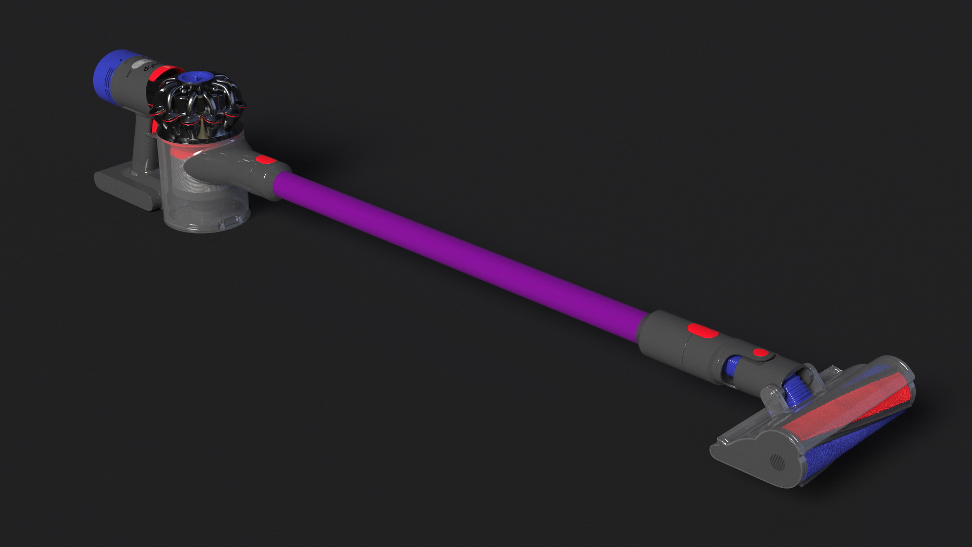 Dyson V8 in Lying Pose 3D