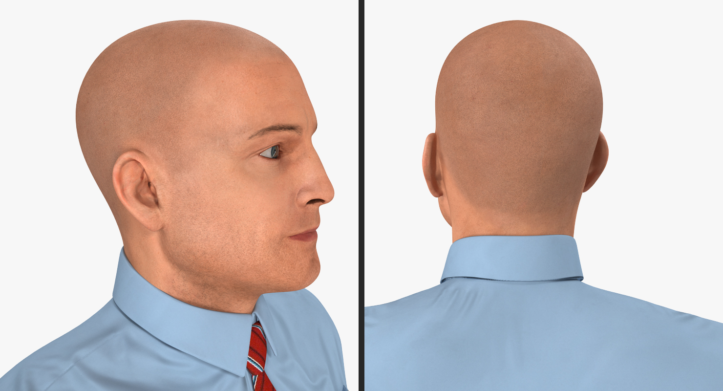 3D Construction Engineer in Hardhat Standing Pose