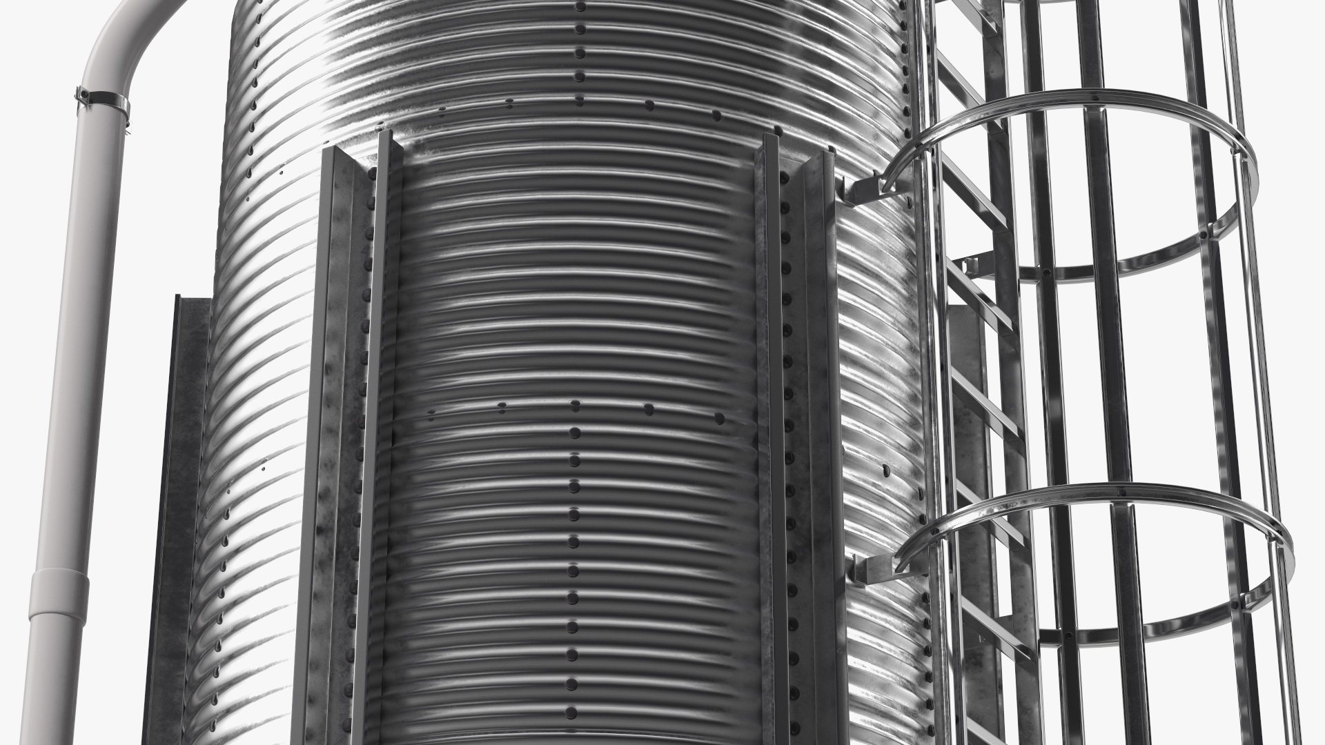 Metal Feed Storage Bin 3D