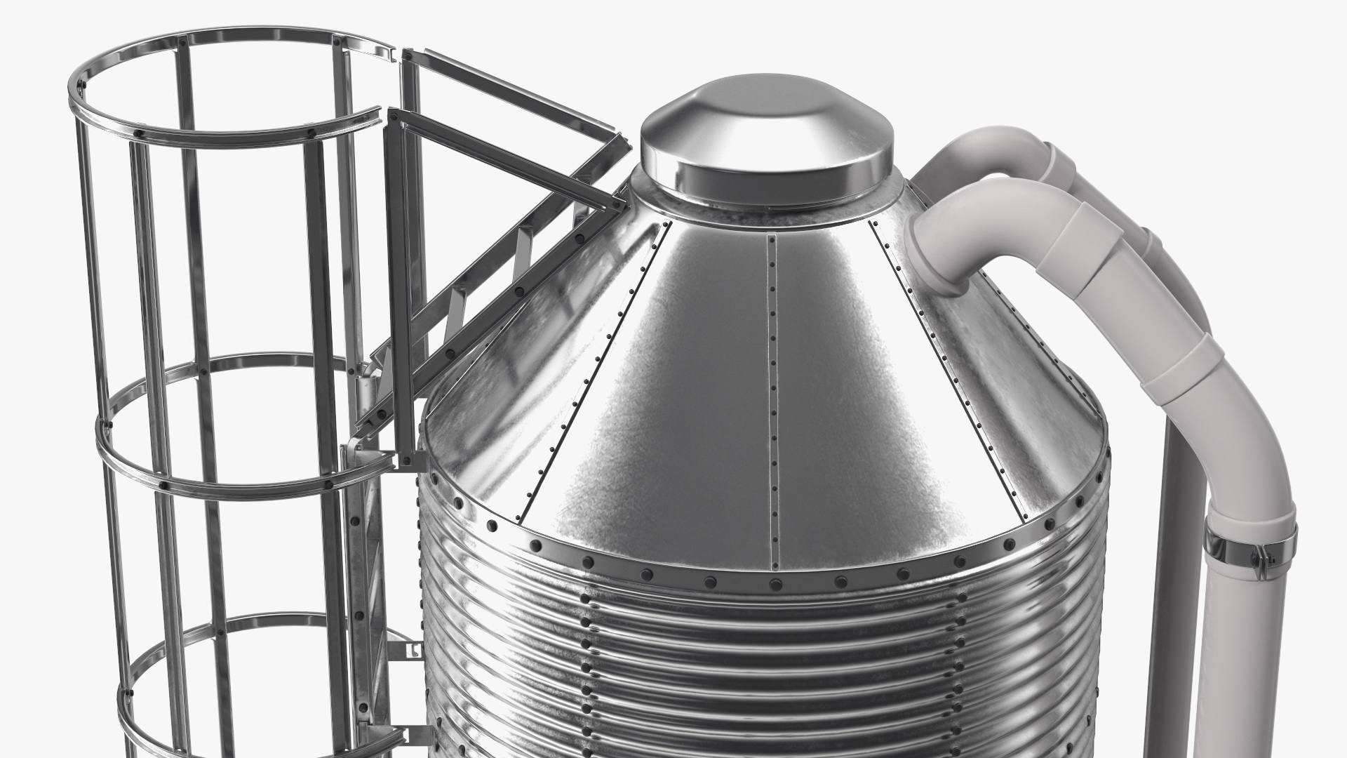 Metal Feed Storage Bin 3D