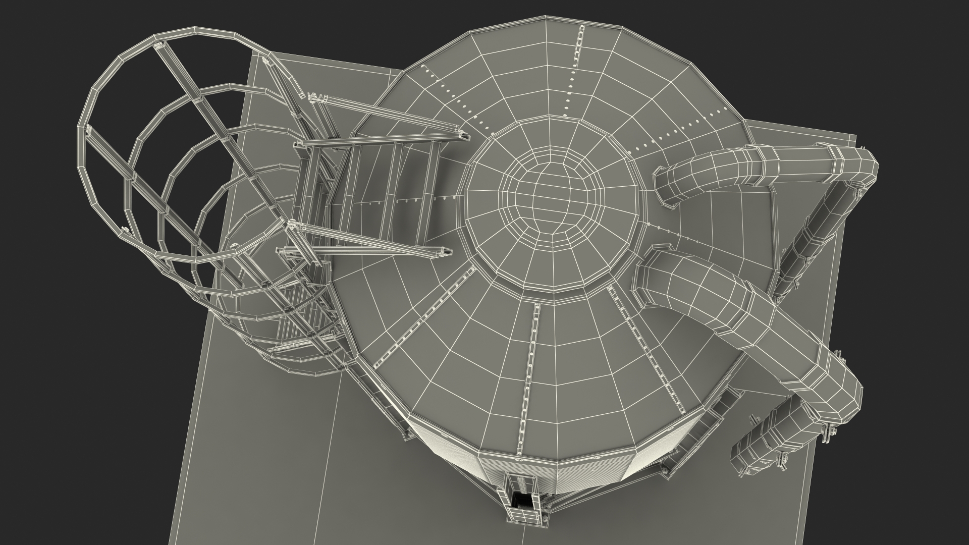 Metal Feed Storage Bin 3D