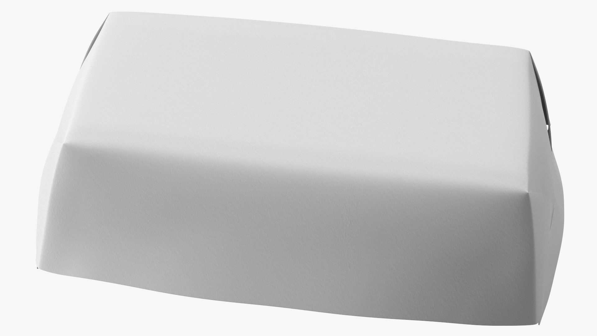 3D Grease Resistant Paper Food Tray White model