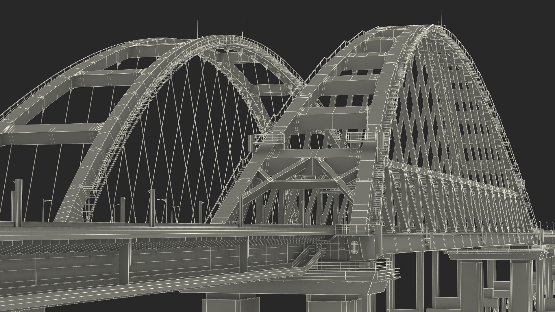 Crimean Bridge 3D model