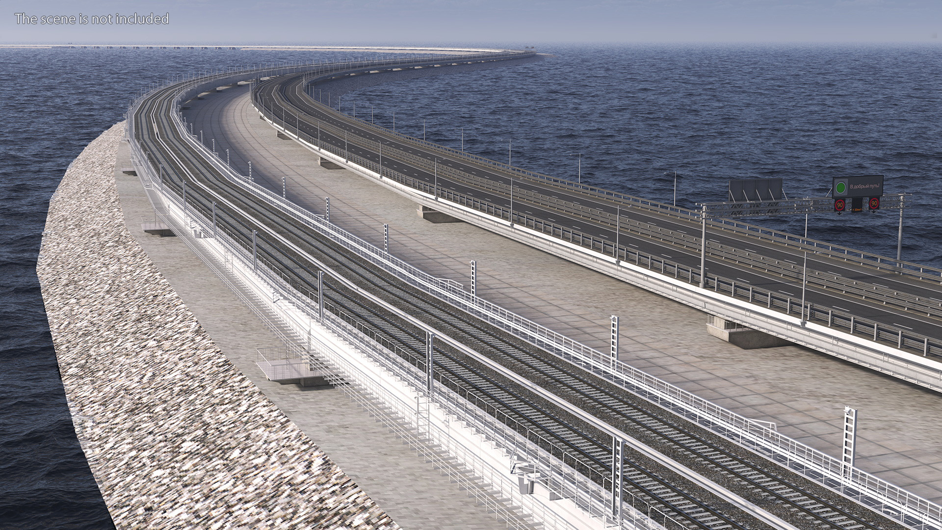 Crimean Bridge 3D model