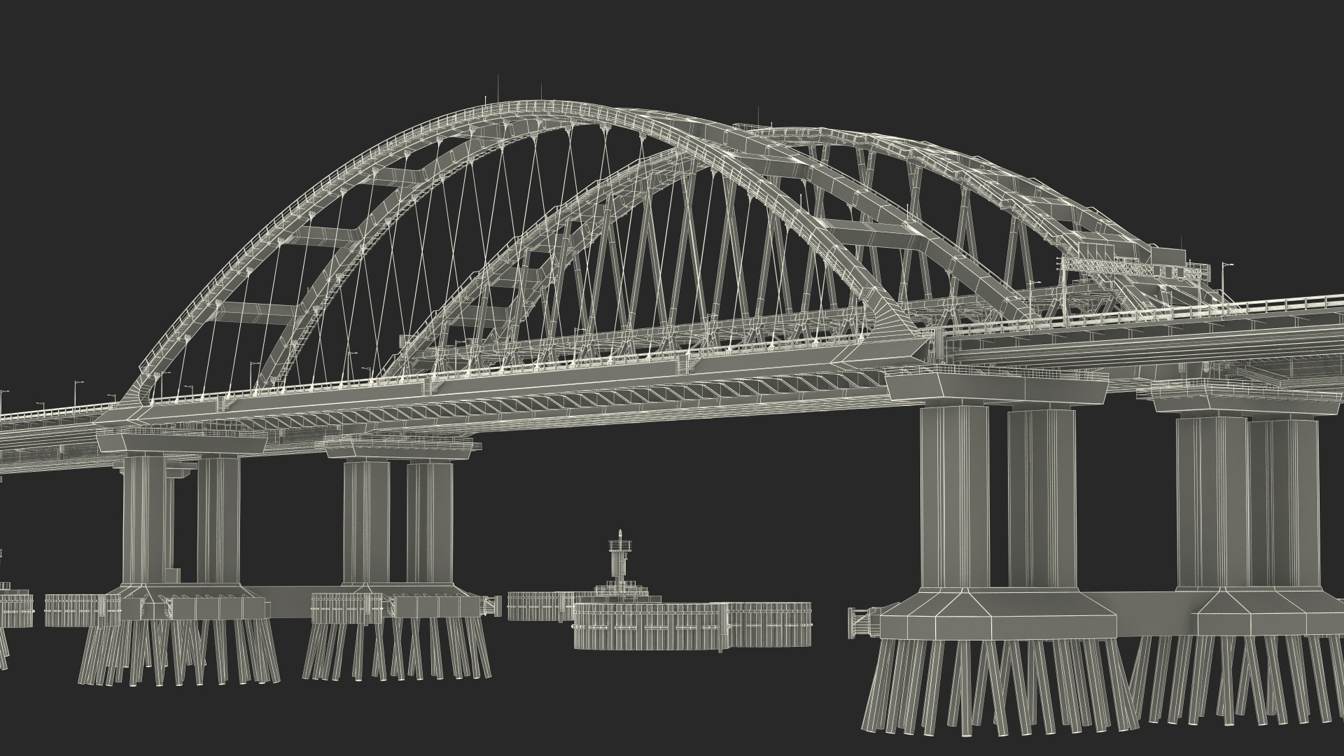 Crimean Bridge 3D model