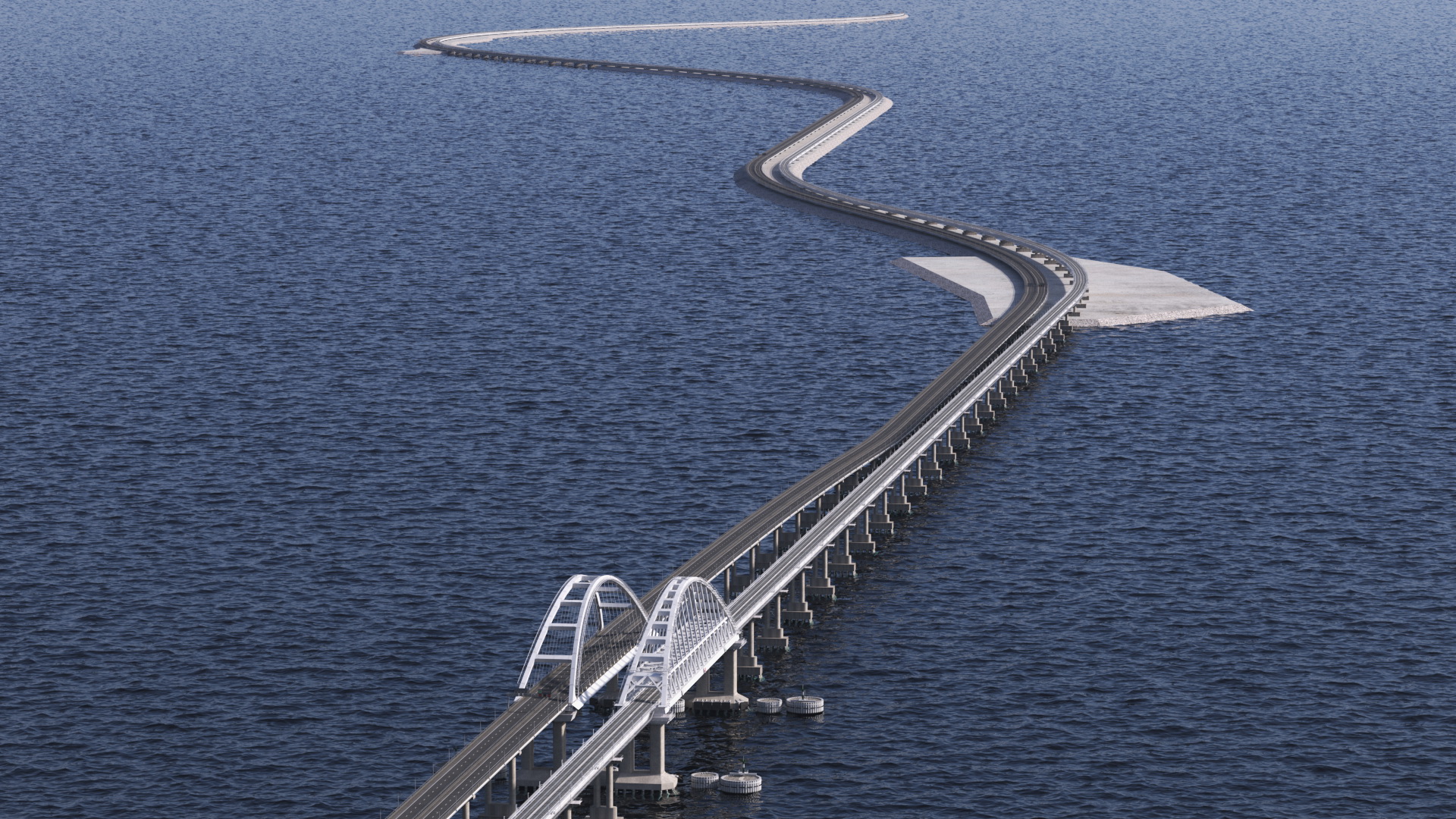 Crimean Bridge 3D model