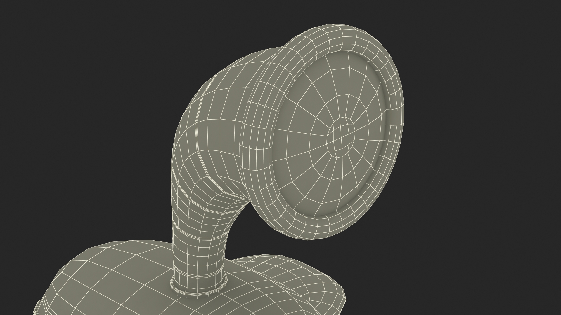 Stylized Submarine Red Rigged 3D model