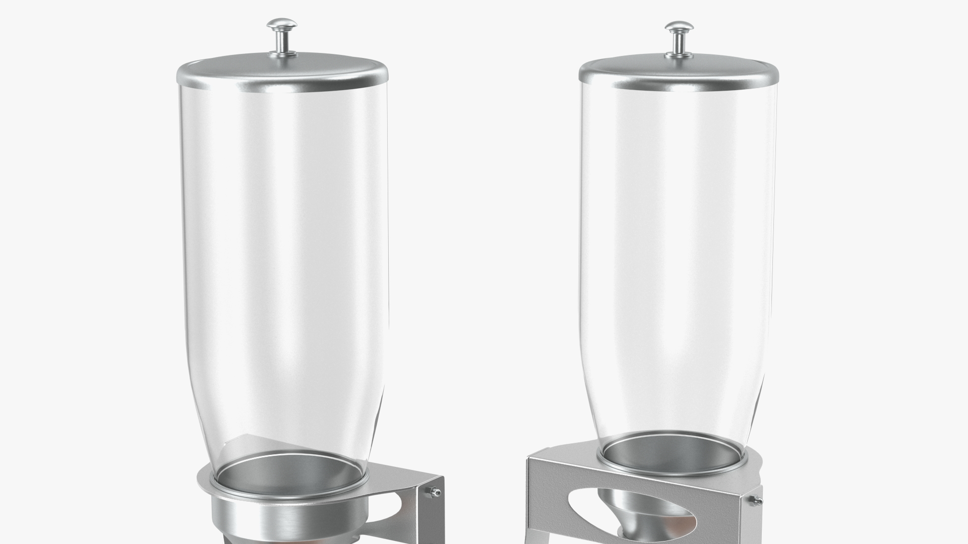 Dispenser Wooden Base For Dry Food Smart Space With One Canister 3D model
