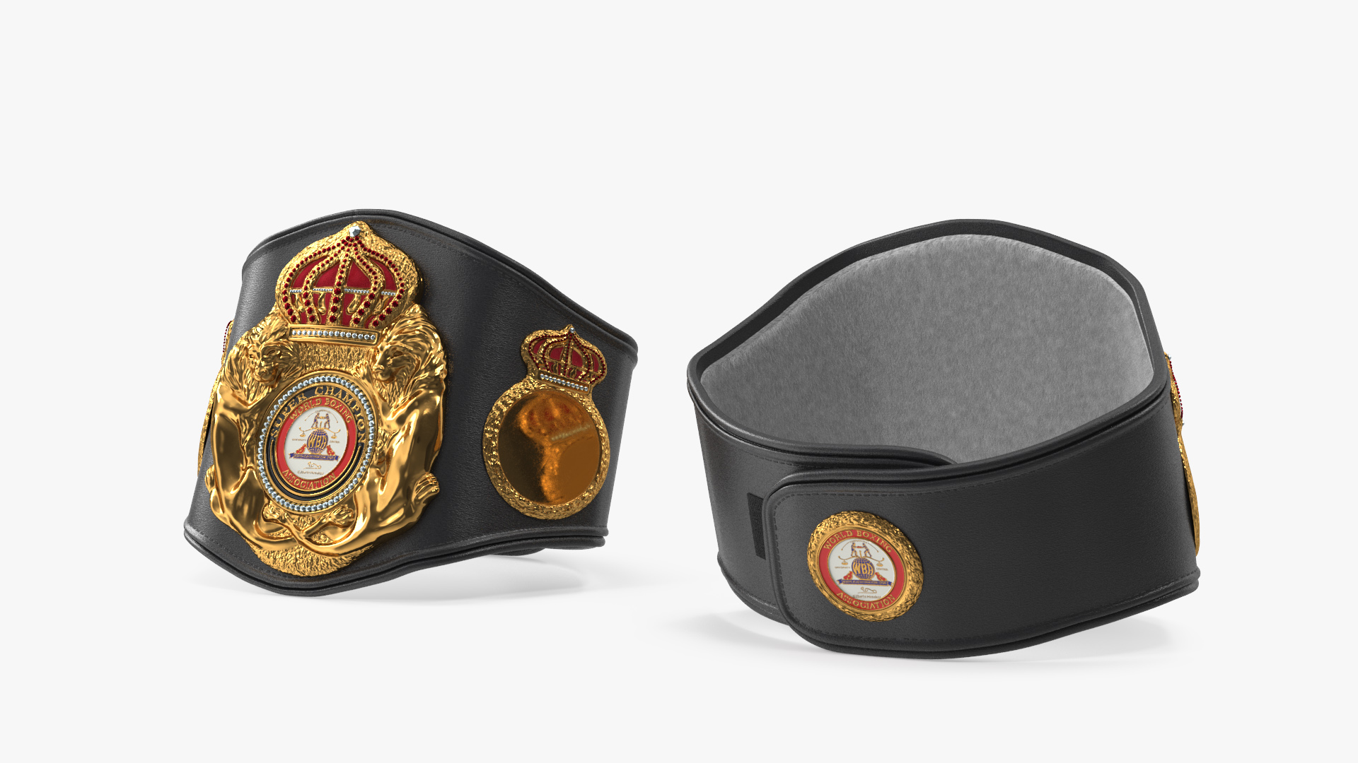 3D WBA Belt for Champions Fur