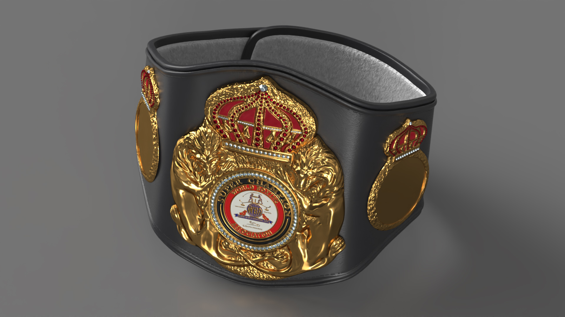 3D WBA Belt for Champions Fur