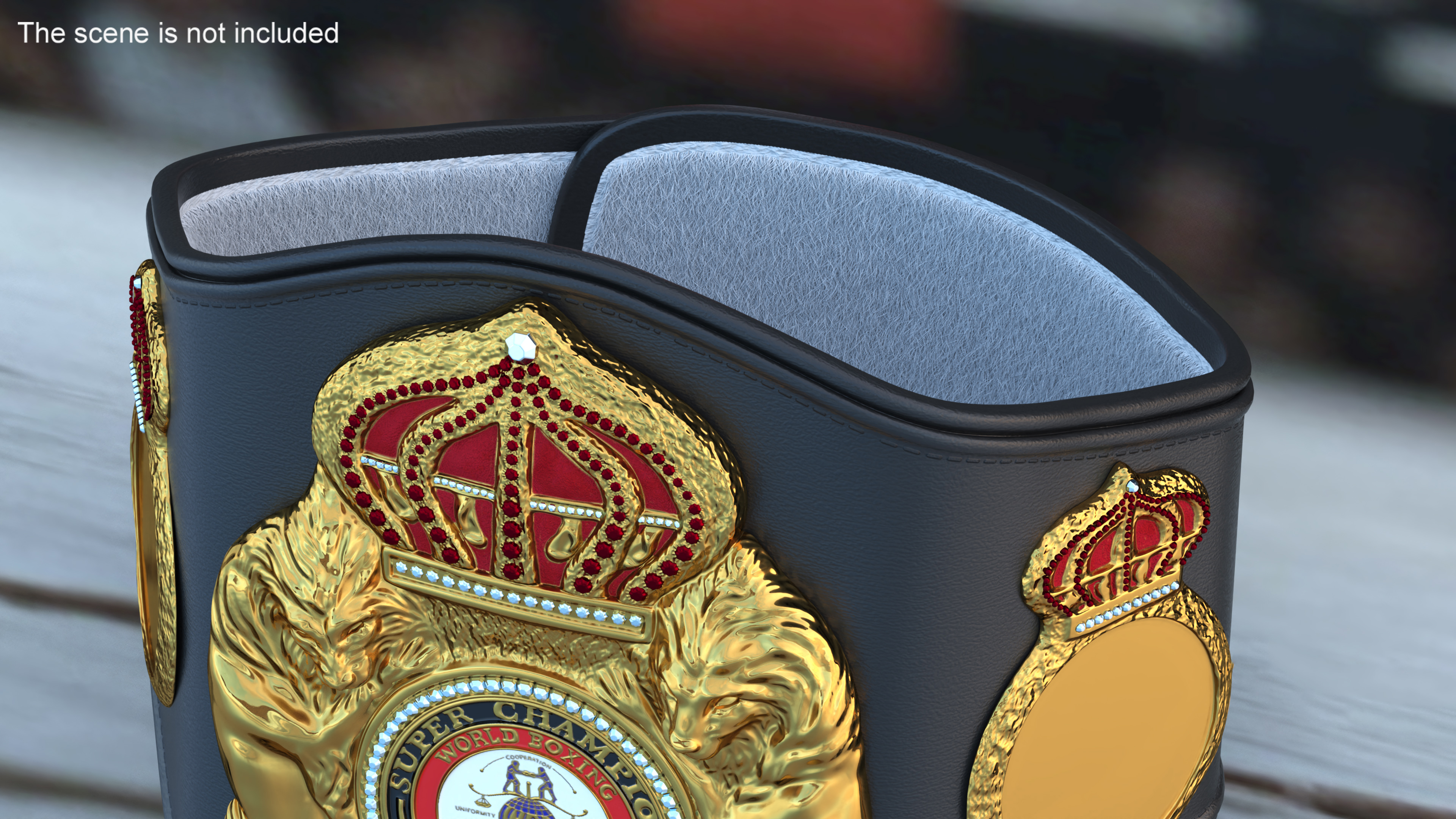 3D WBA Belt for Champions Fur