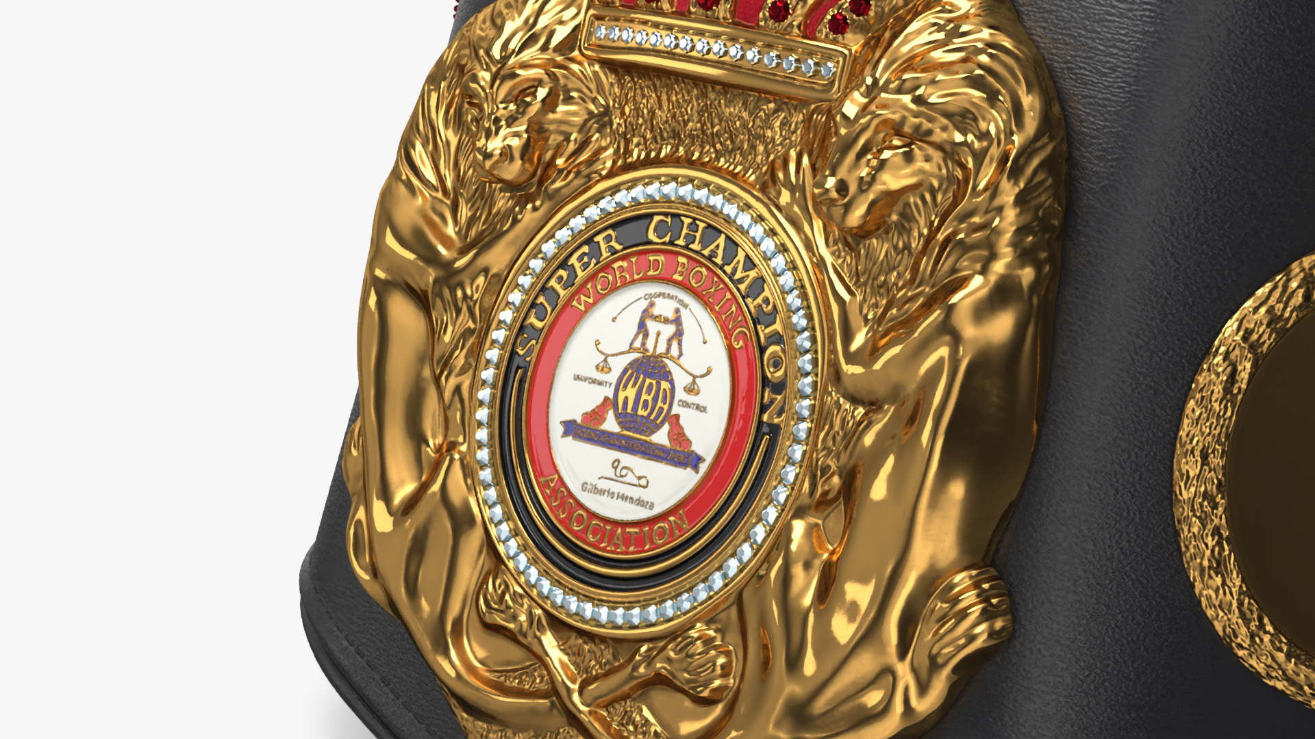 3D WBA Belt for Champions Fur
