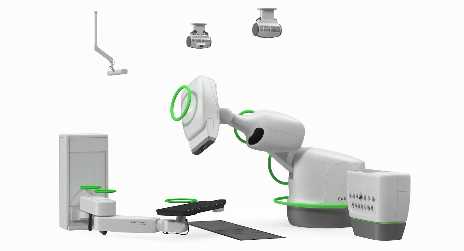 CyberKnife System Radiation Therapy Device Rigged 3D model