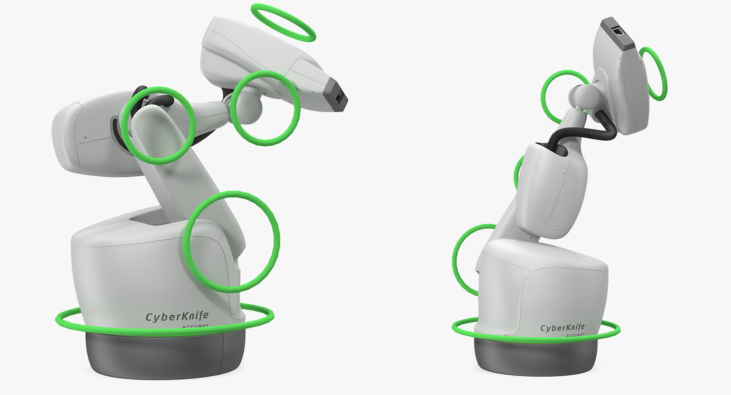 CyberKnife System Radiation Therapy Device Rigged 3D model