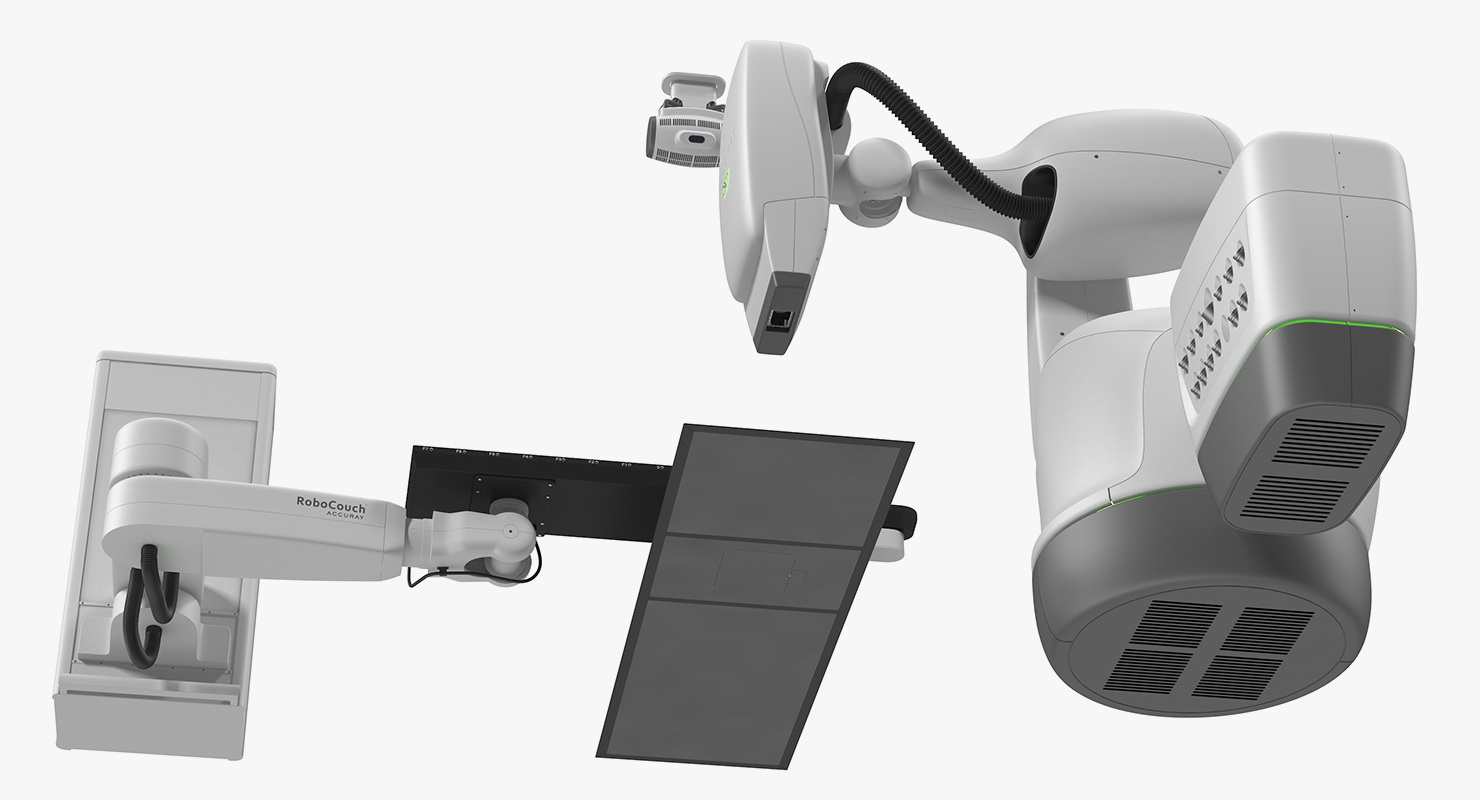 CyberKnife System Radiation Therapy Device Rigged 3D model