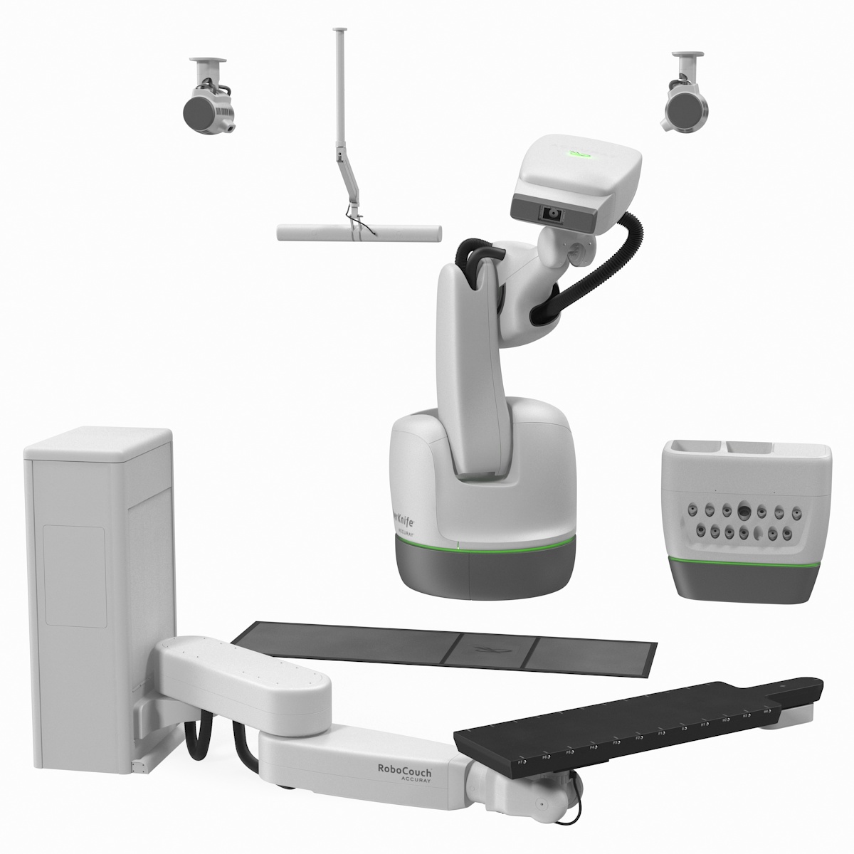 CyberKnife System Radiation Therapy Device Rigged 3D Model