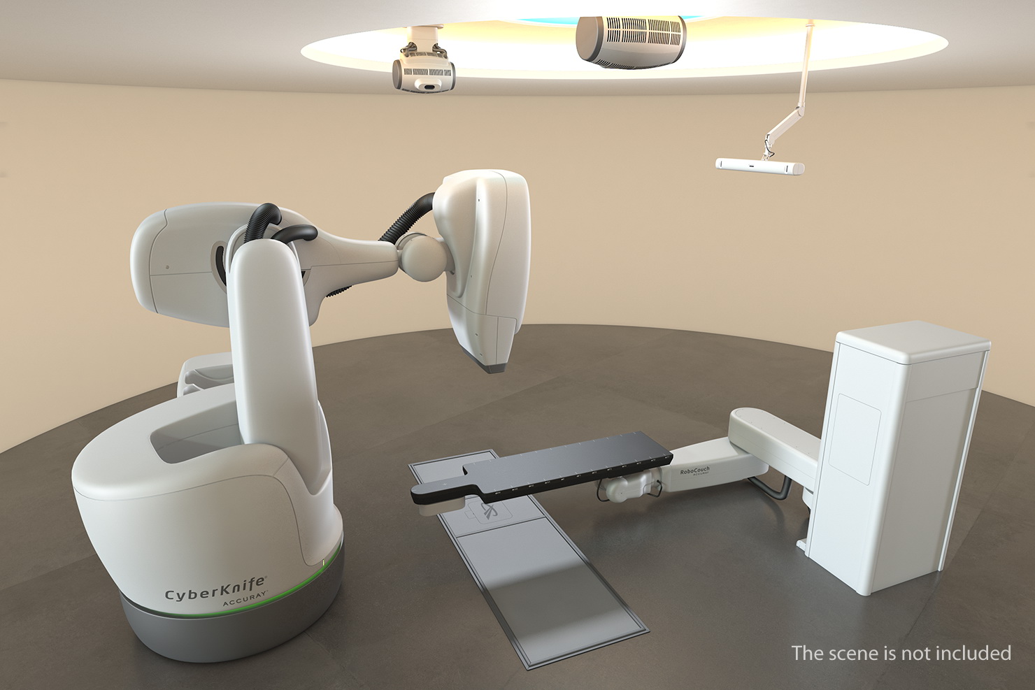 CyberKnife System Radiation Therapy Device Rigged 3D model