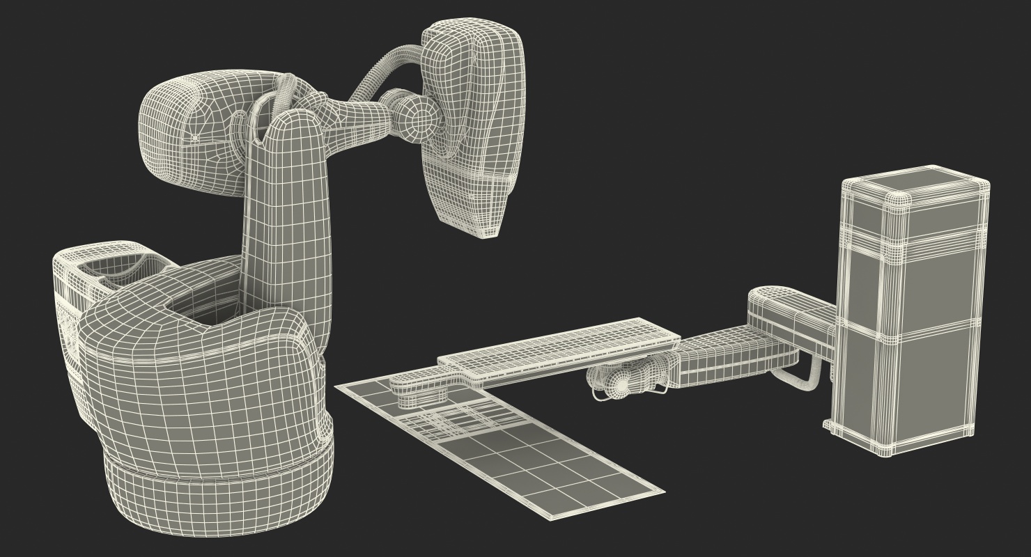 CyberKnife System Radiation Therapy Device Rigged 3D model