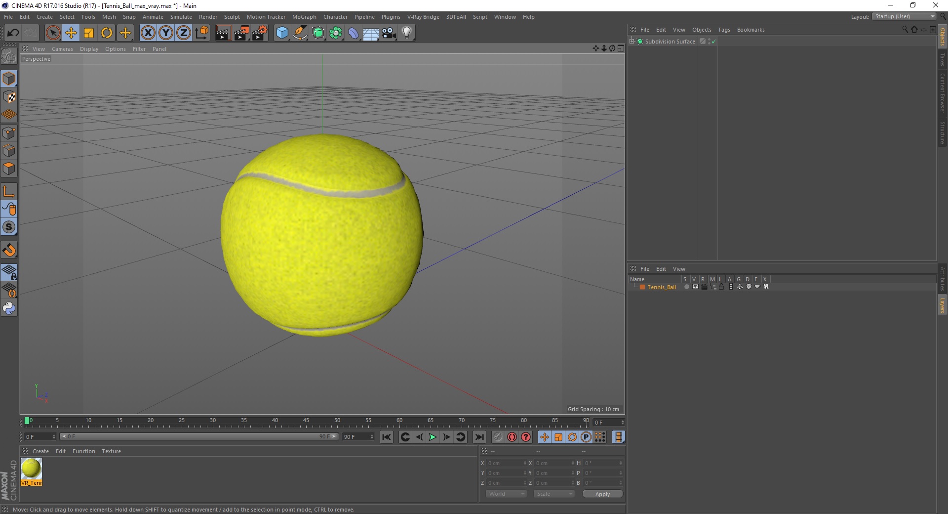 3D Tennis Ball