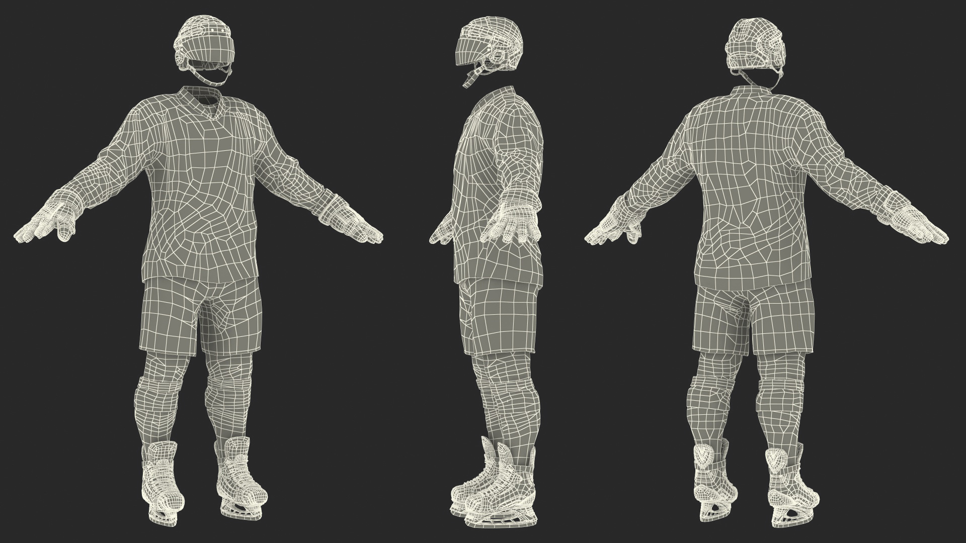 Hockey Equipment Green 3D