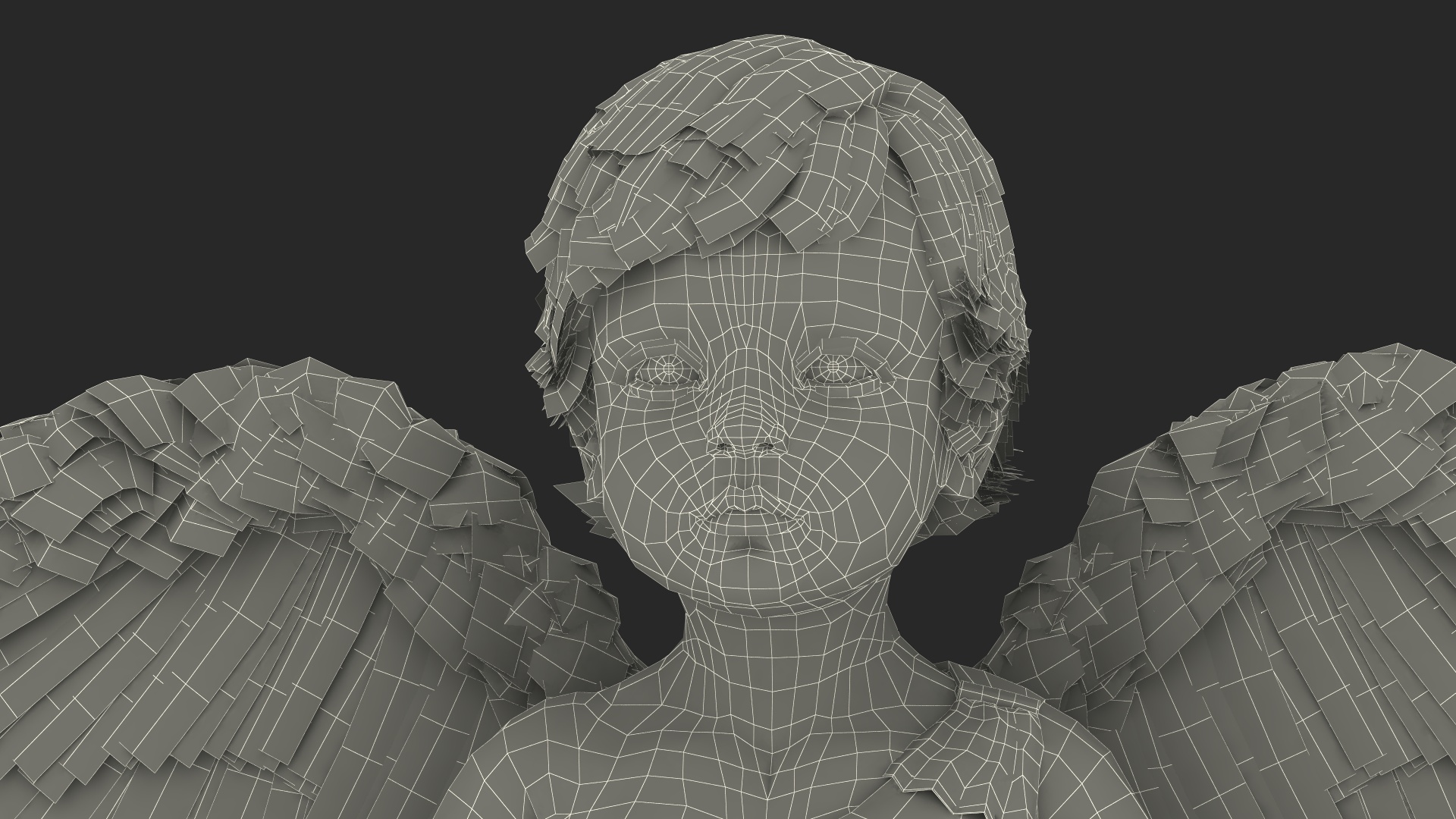 3D model Boy Angel with Bow and Arrow A-Pose