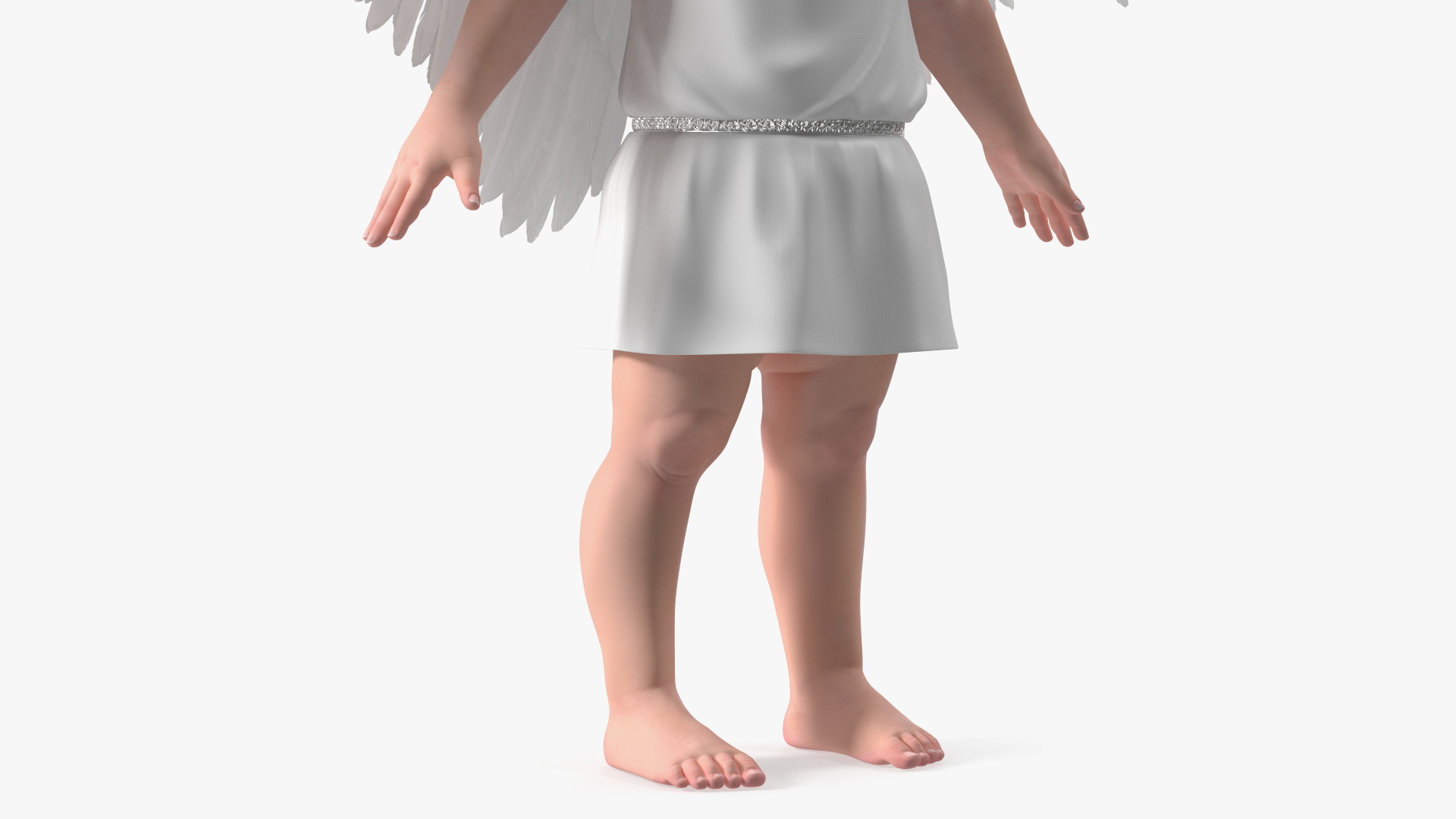 3D model Boy Angel with Bow and Arrow A-Pose