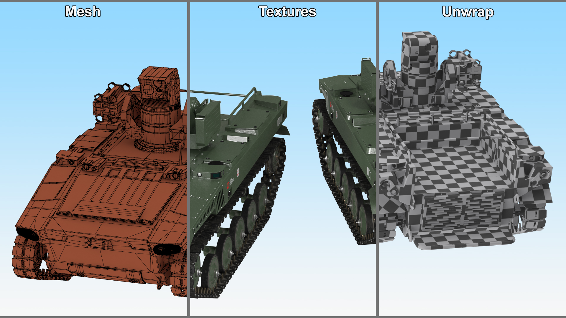 Marker Russian Military Robot 3D model