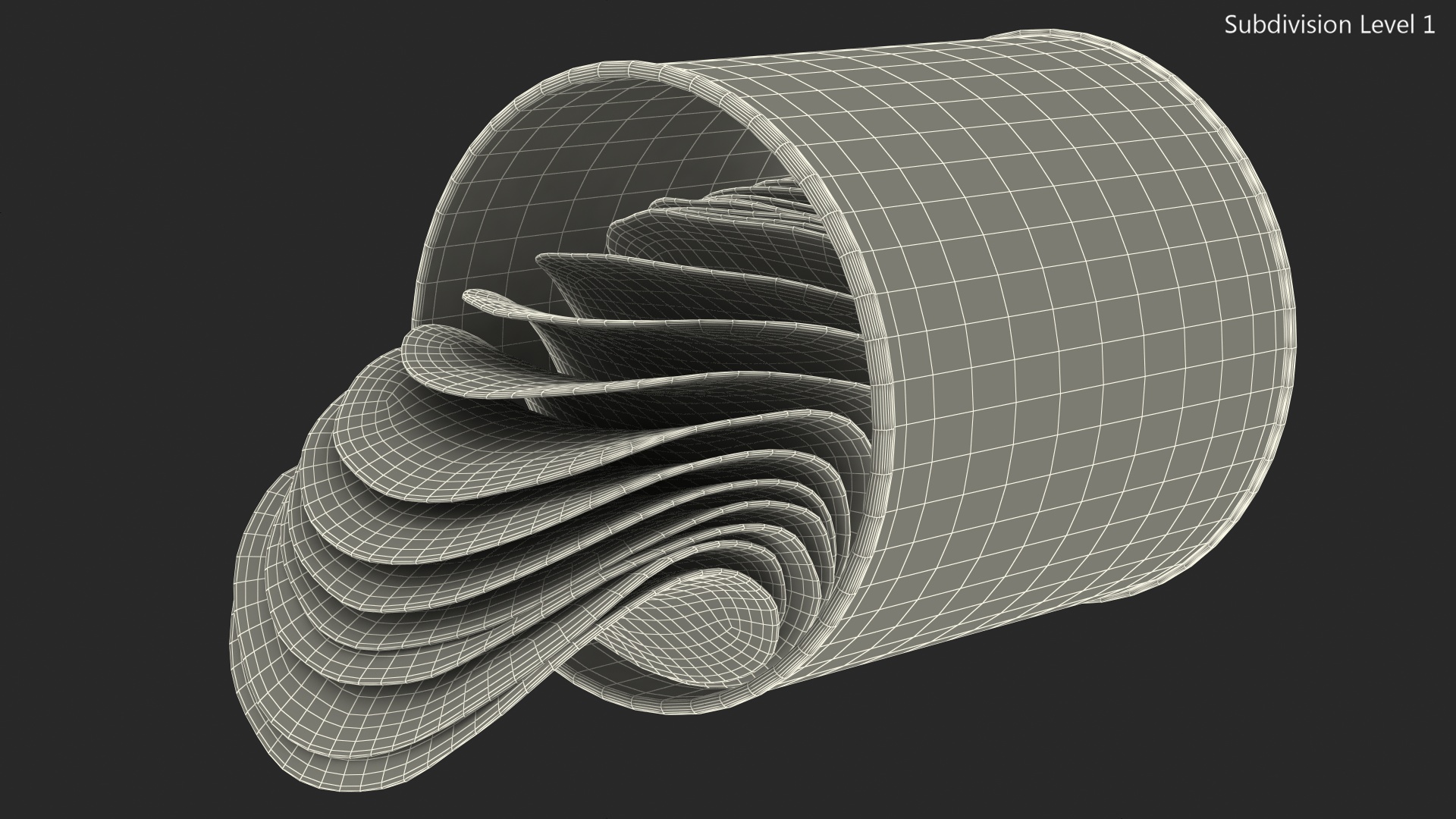 3D Opened Pringles Potato Chips Small Can model
