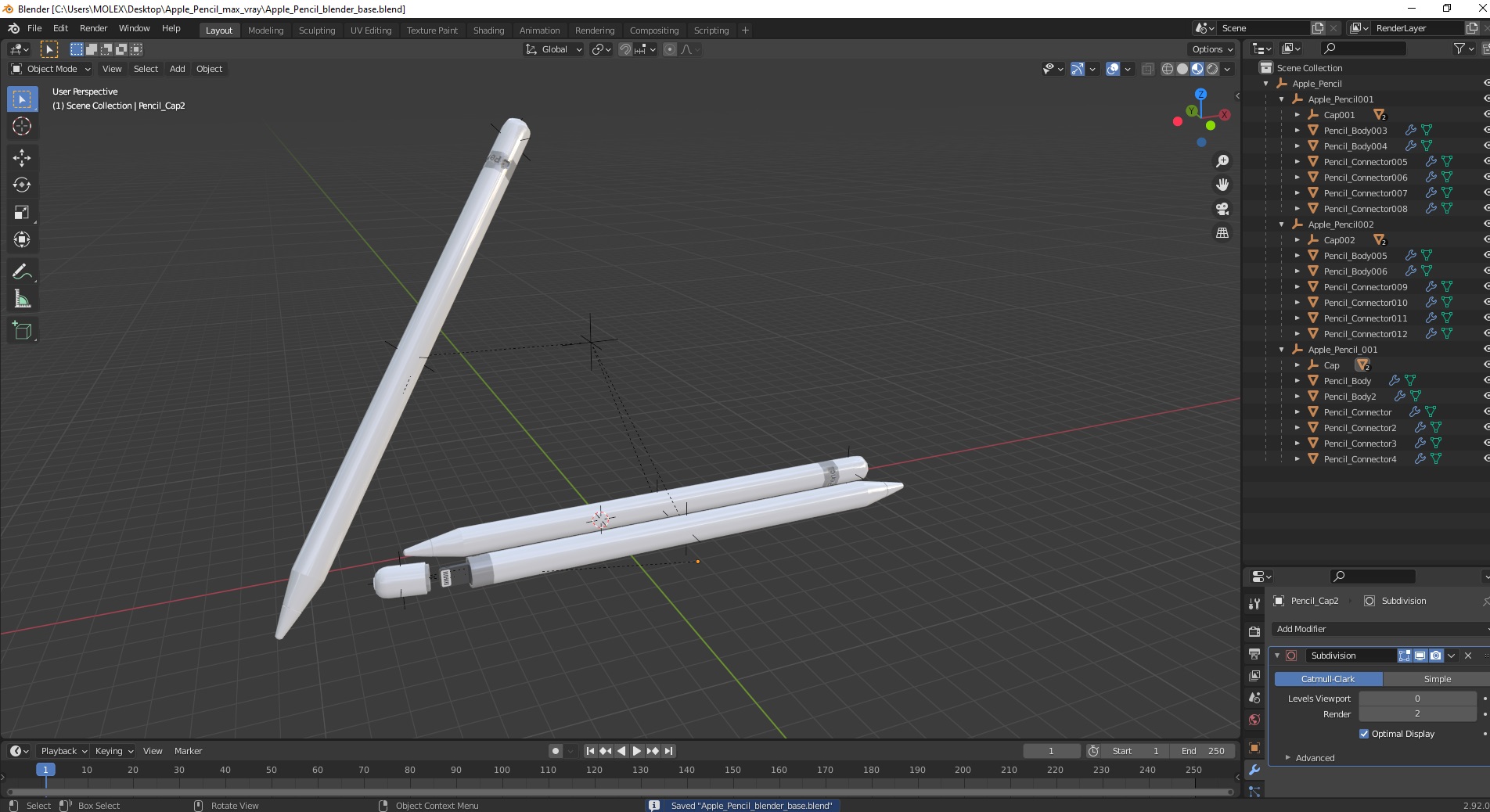 Apple Pencil 3D