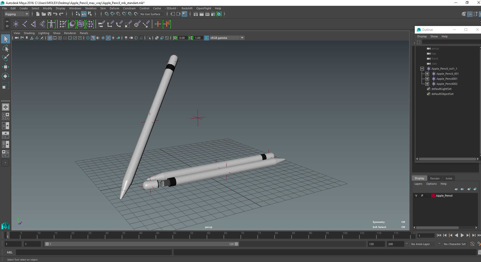 Apple Pencil 3D