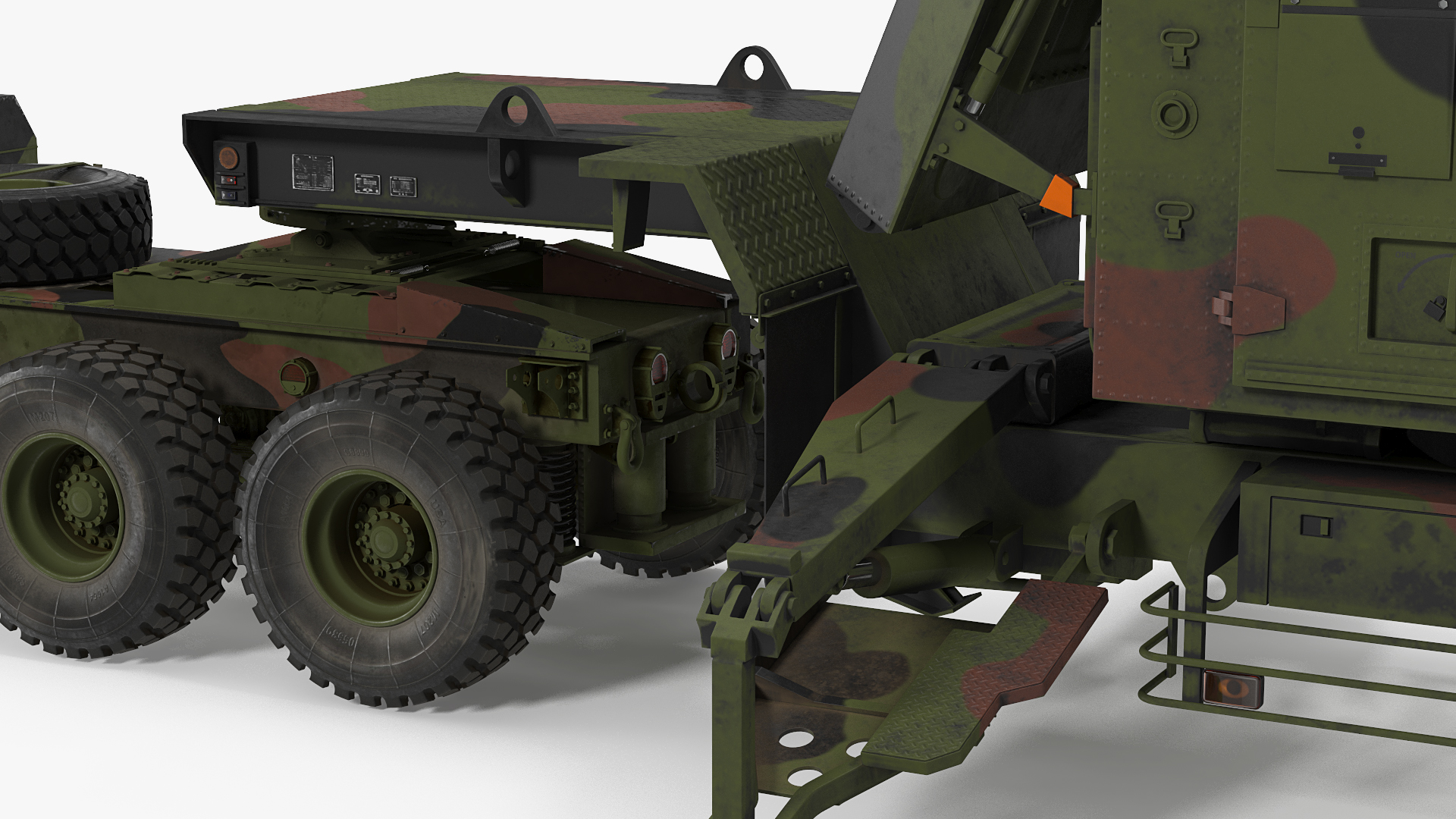 3D Camo HEMTT M985 with Patriot AN MPQ53 Radar model