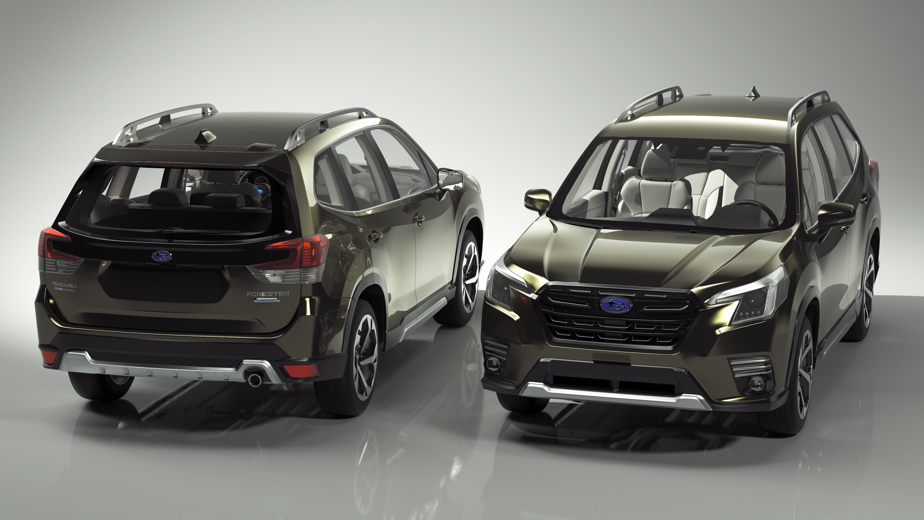 3D Subaru Forester 2022 Green