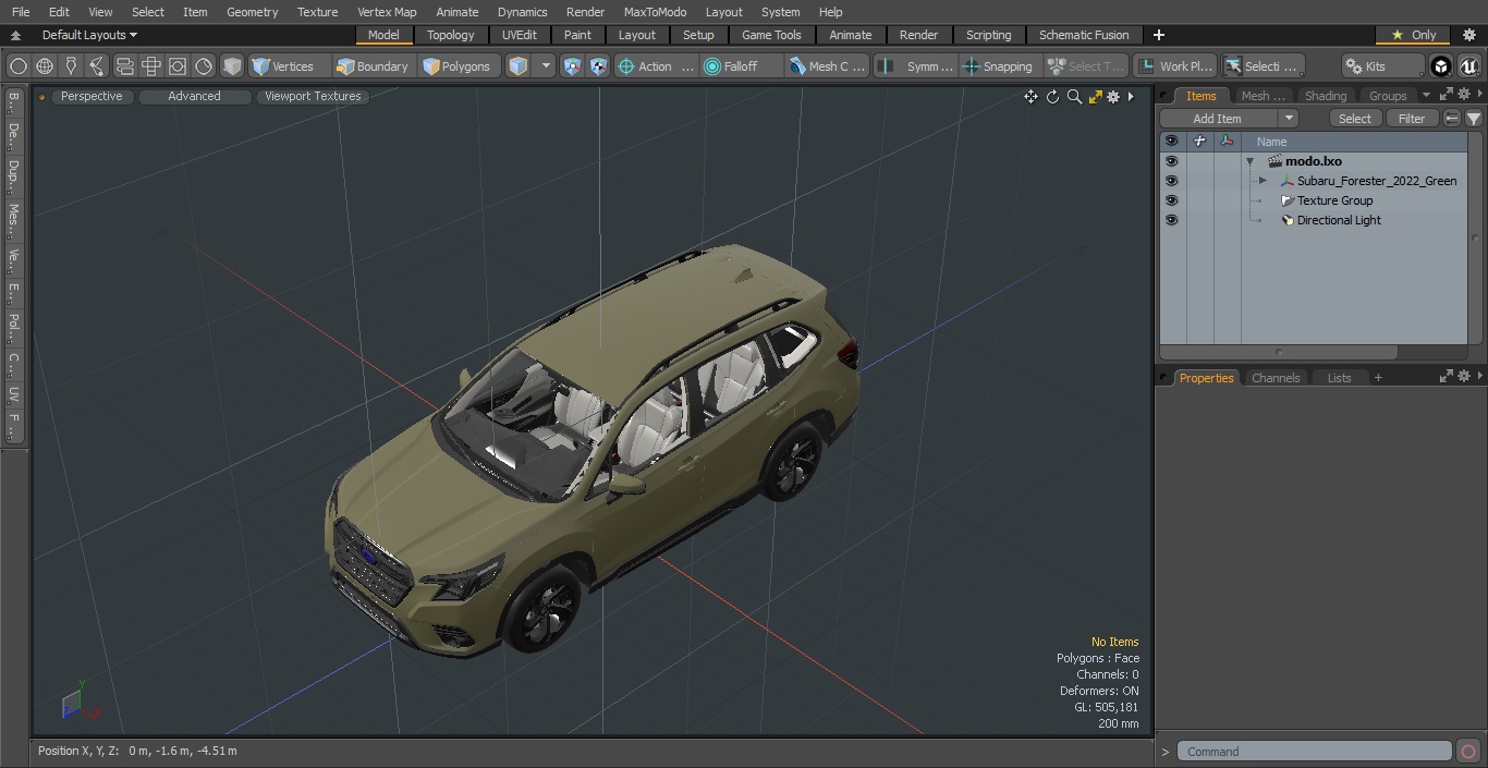 3D Subaru Forester 2022 Green