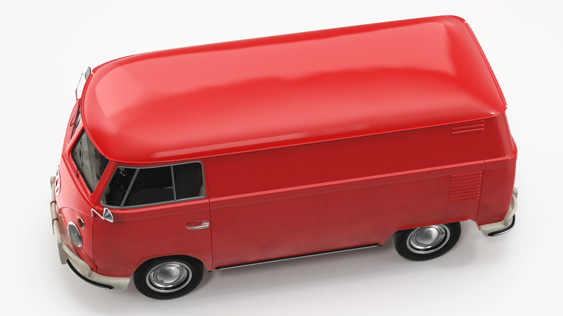 Volkswagen Type 2 T1 Classic Van Rigged 3D model