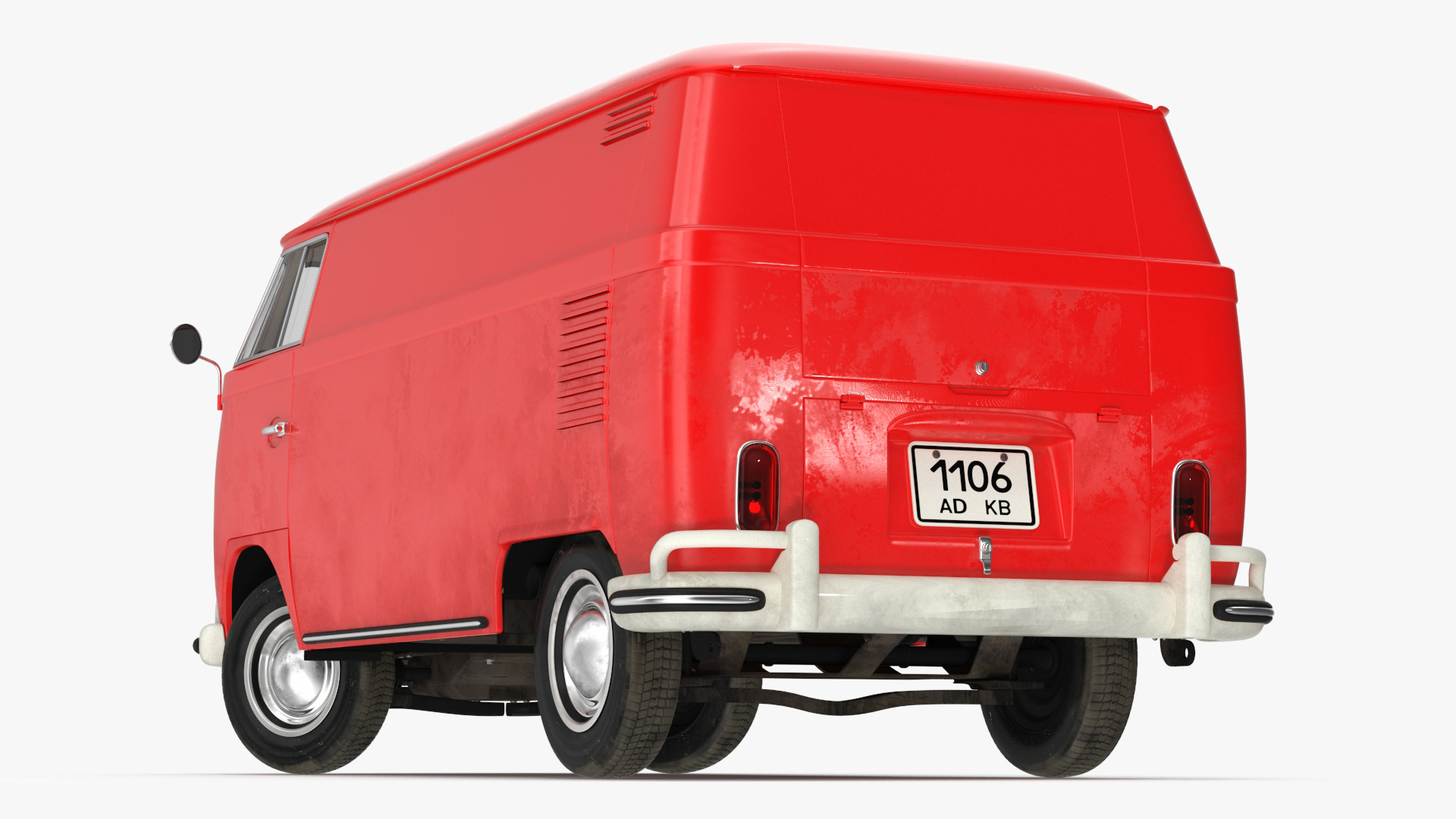 Volkswagen Type 2 T1 Classic Van Rigged 3D model