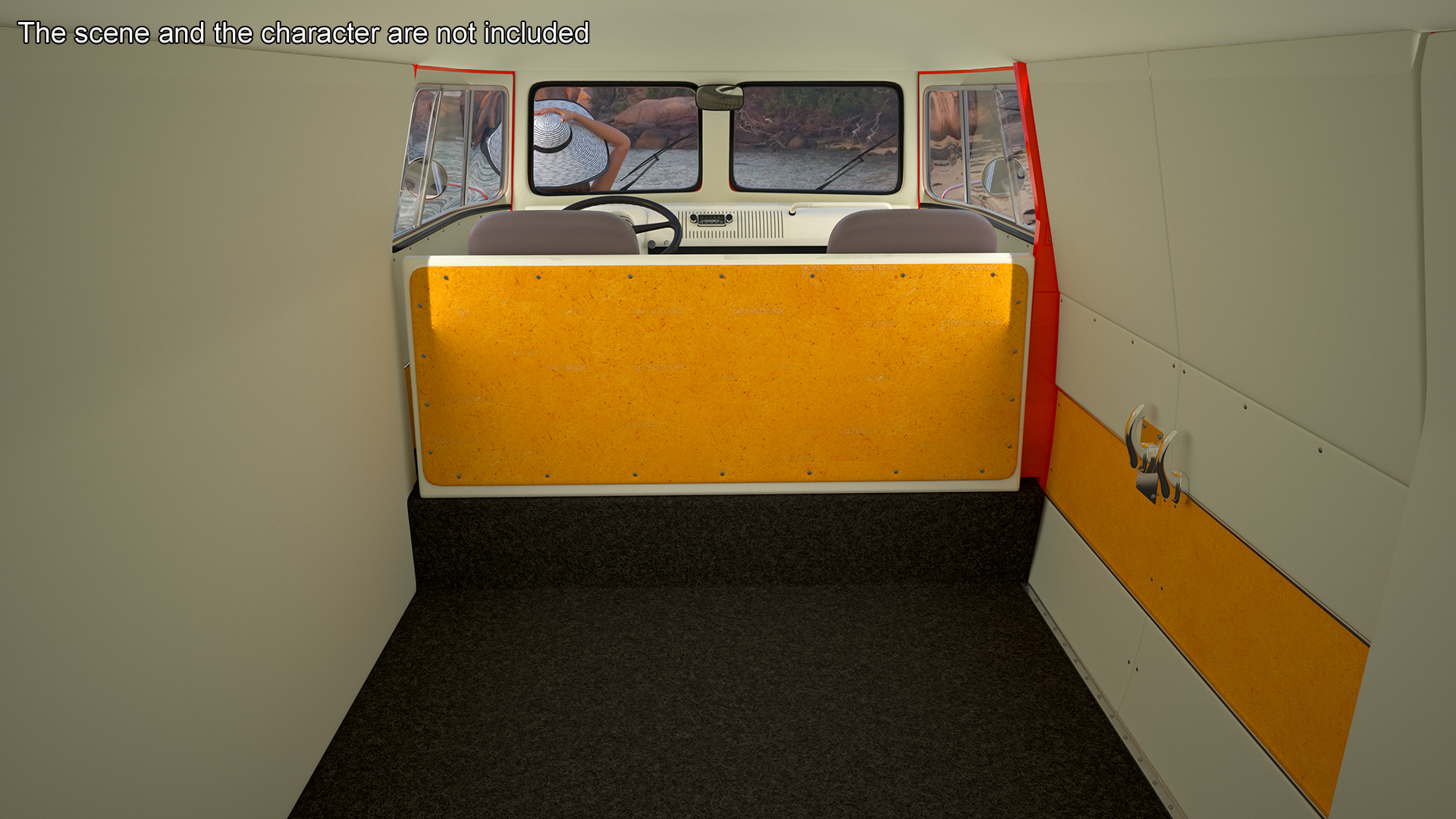 Volkswagen Type 2 T1 Classic Van Rigged 3D model