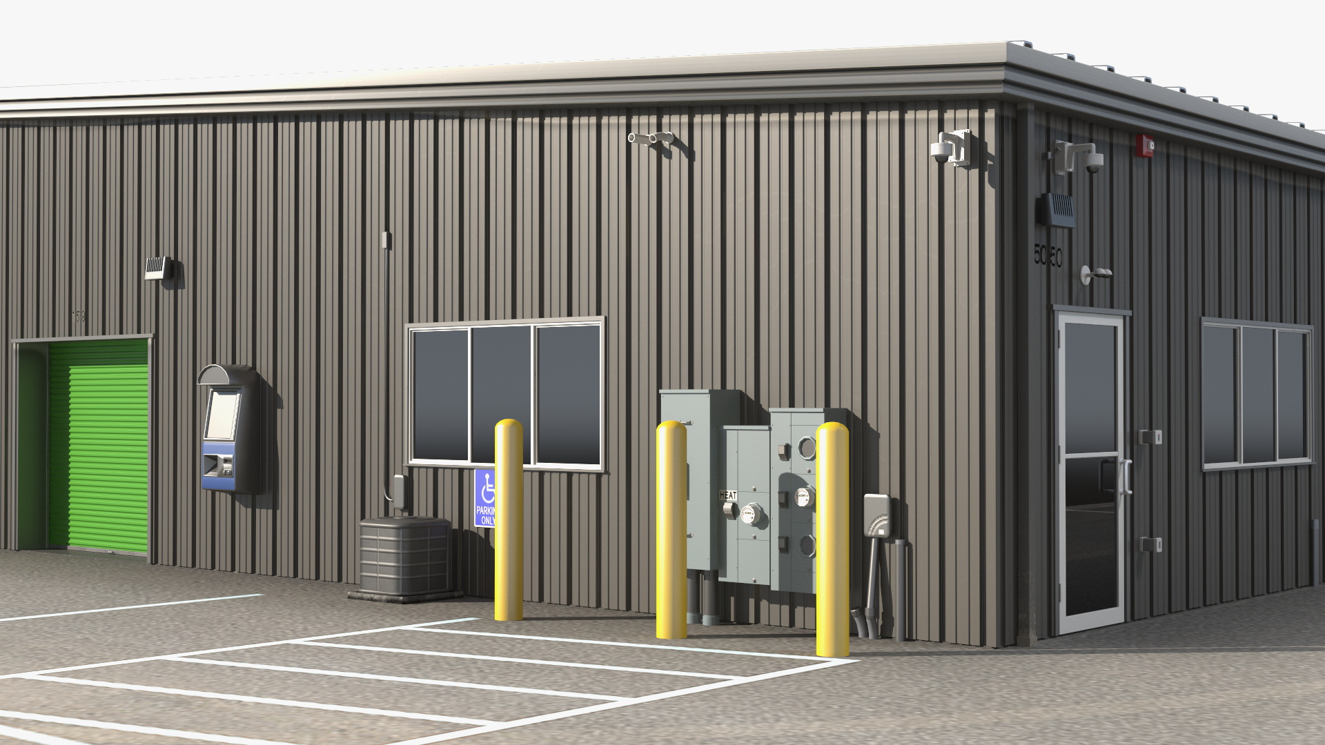 Self Storage Steel Building 3D