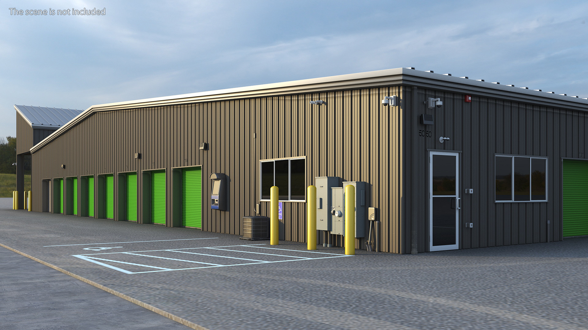 Self Storage Steel Building 3D