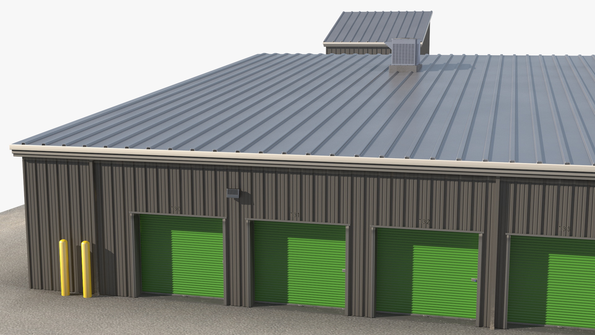 Self Storage Steel Building 3D